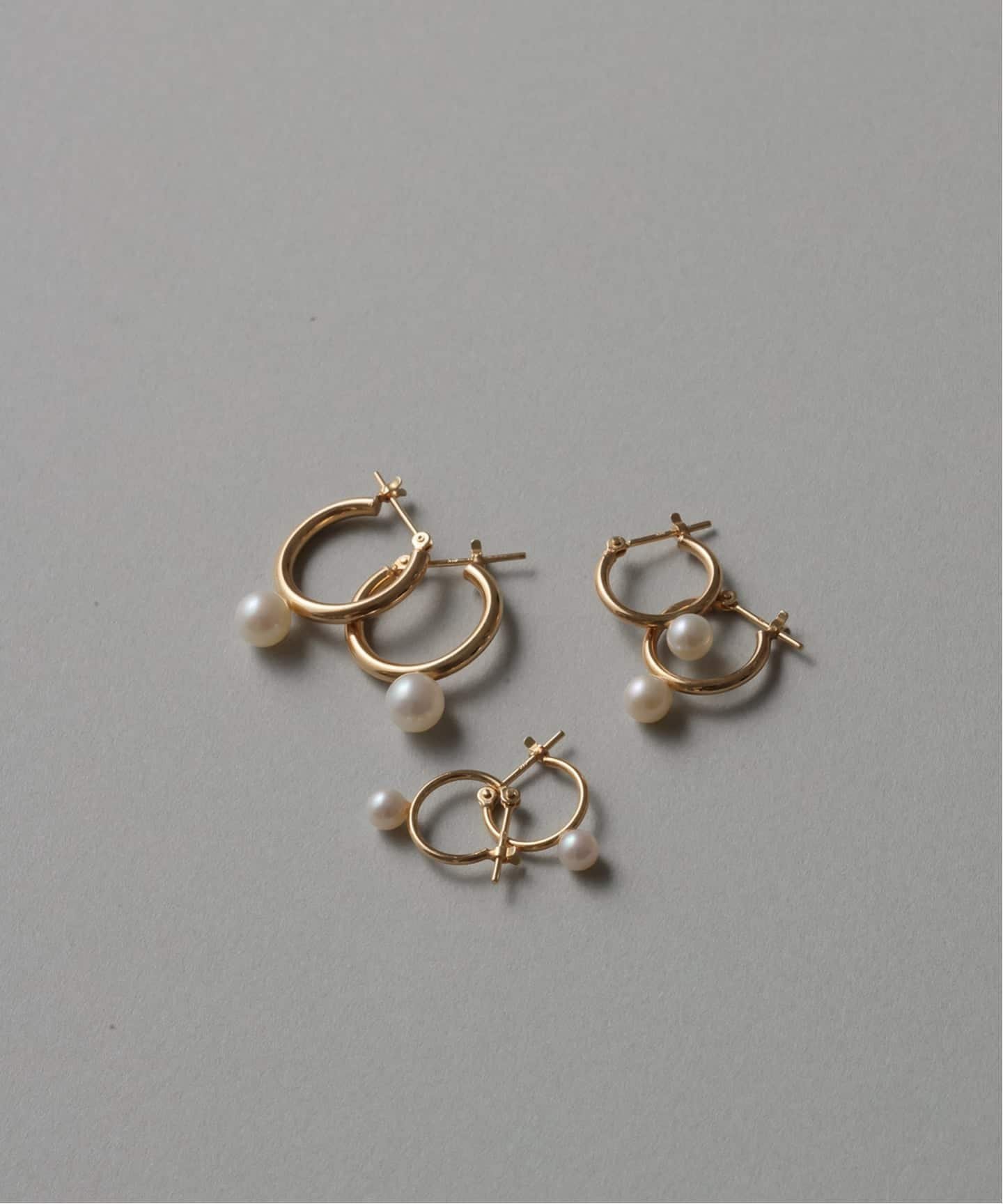 Spick & Span｜《WEB限定》パールフープピアスS K10(両耳) | Rakuten