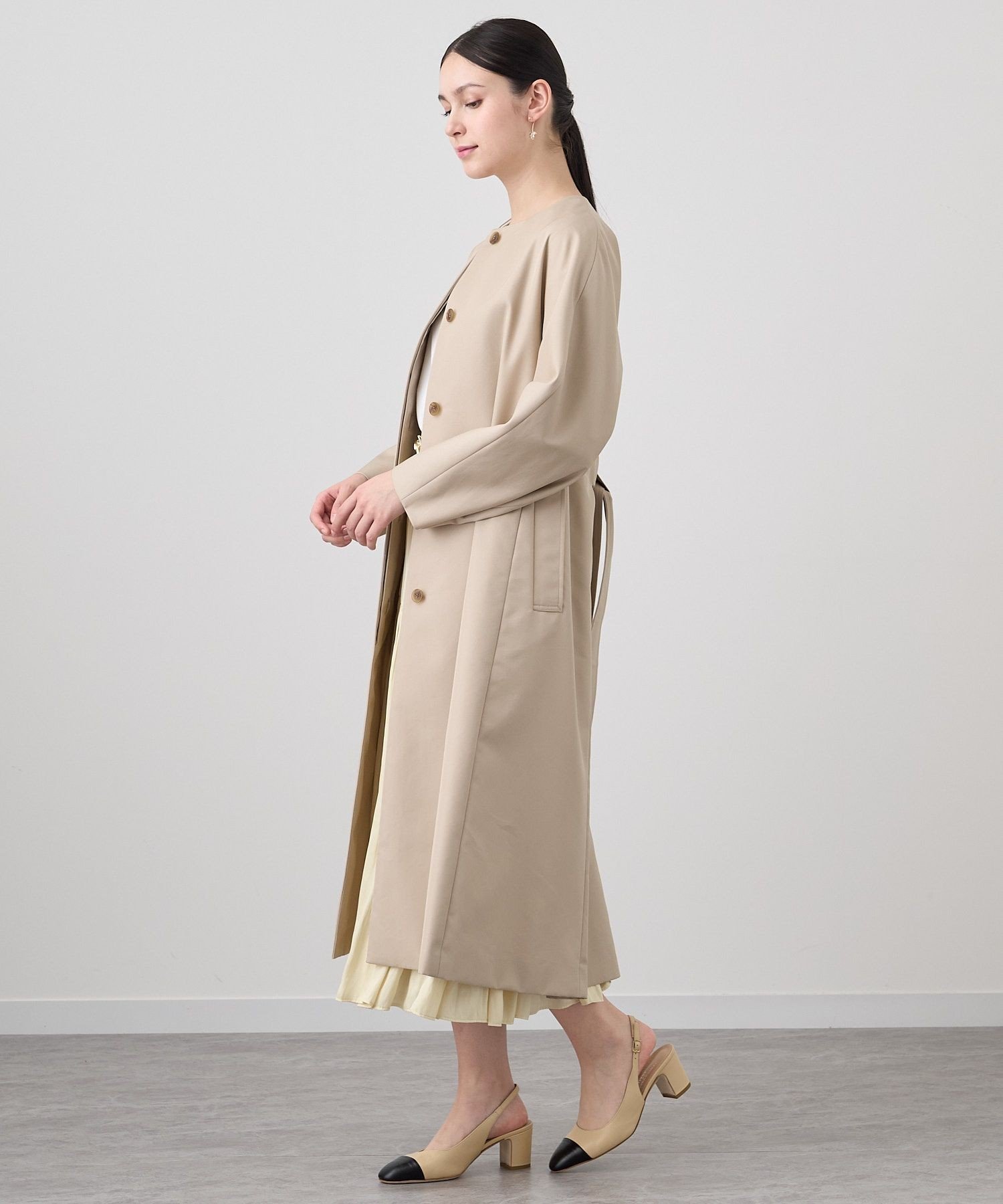 ANAYI｜撥水ツイルノーカラーコート | Rakuten Fashion(楽天