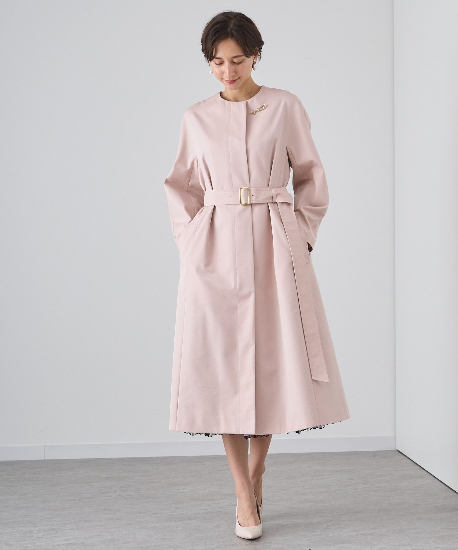 ANAYI｜撥水ツイルノーカラーコート | Rakuten Fashion(楽天