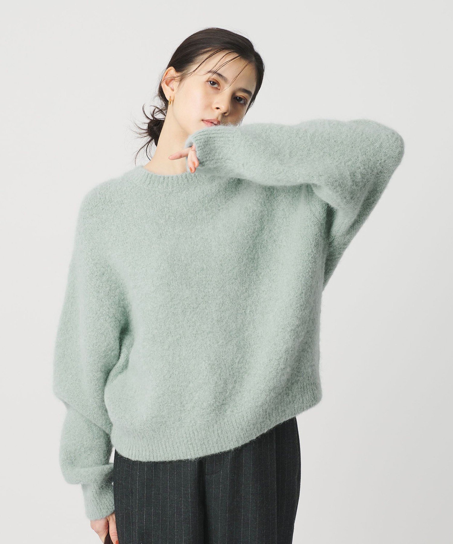 BEAUTY&YOUTH UNITED ARROWS｜アルパカブレンド シャギー ニットプル