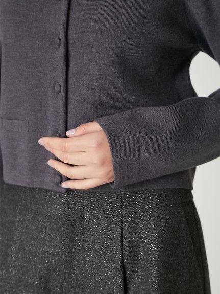 FRAY I.D｜パールトリムカラーアタッチドカーディガン | Rakuten