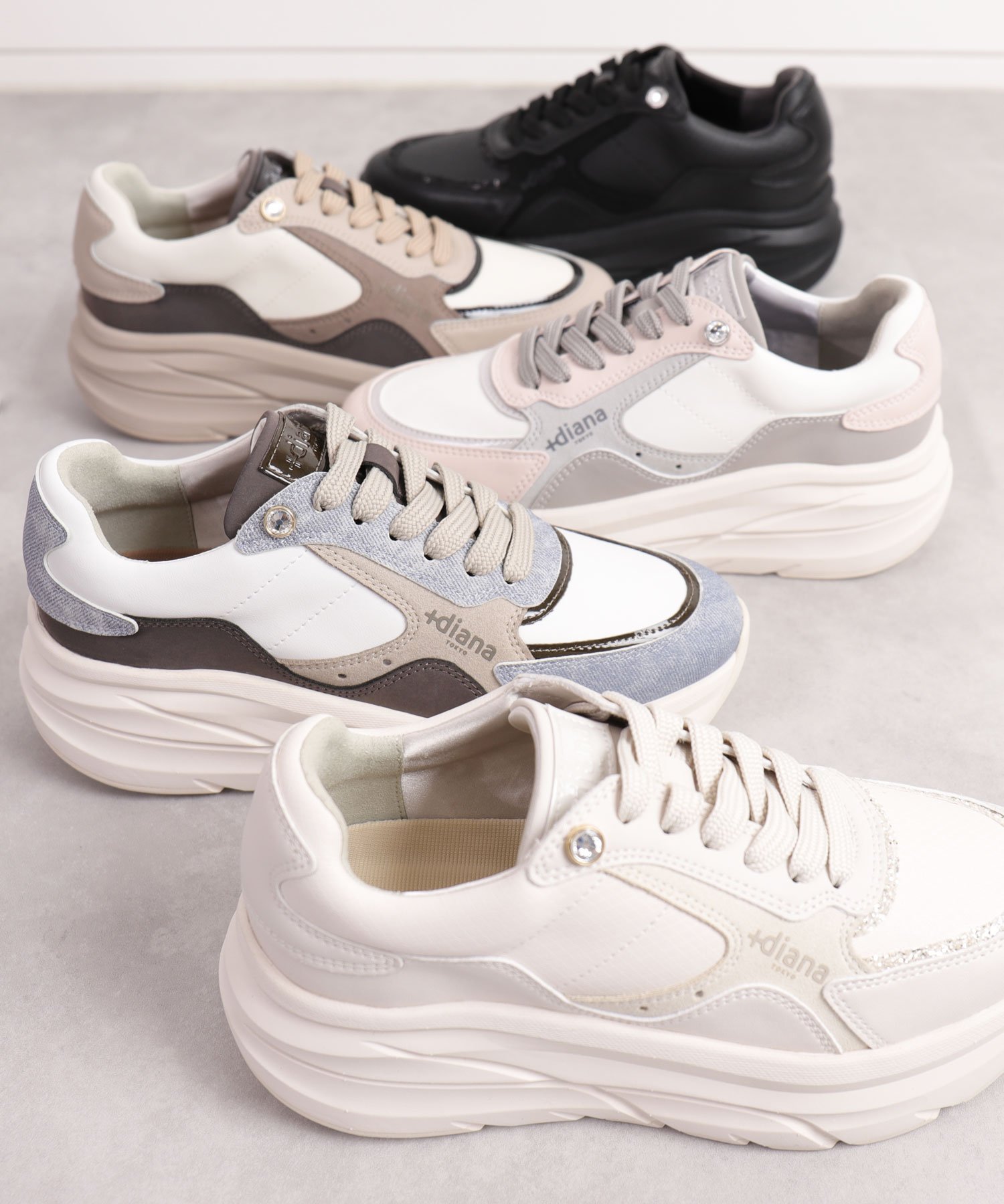 diana｜【軽量】厚底ダッドスニーカー | Rakuten Fashion(楽天