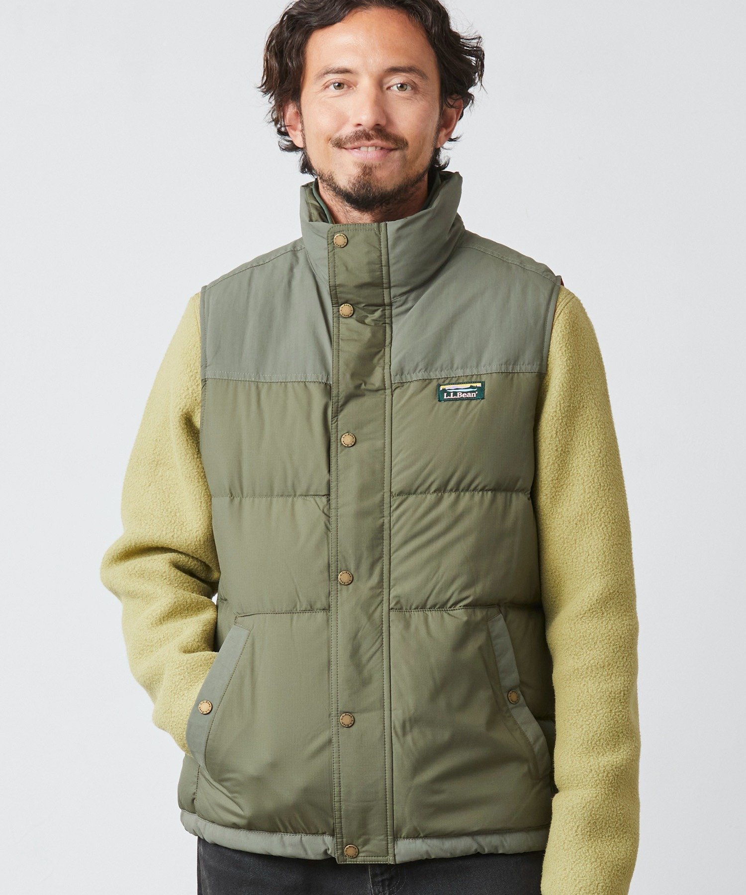 L.L.Bean｜マウンテン・クラシック・ダウン・ベスト、カラー・ブロック