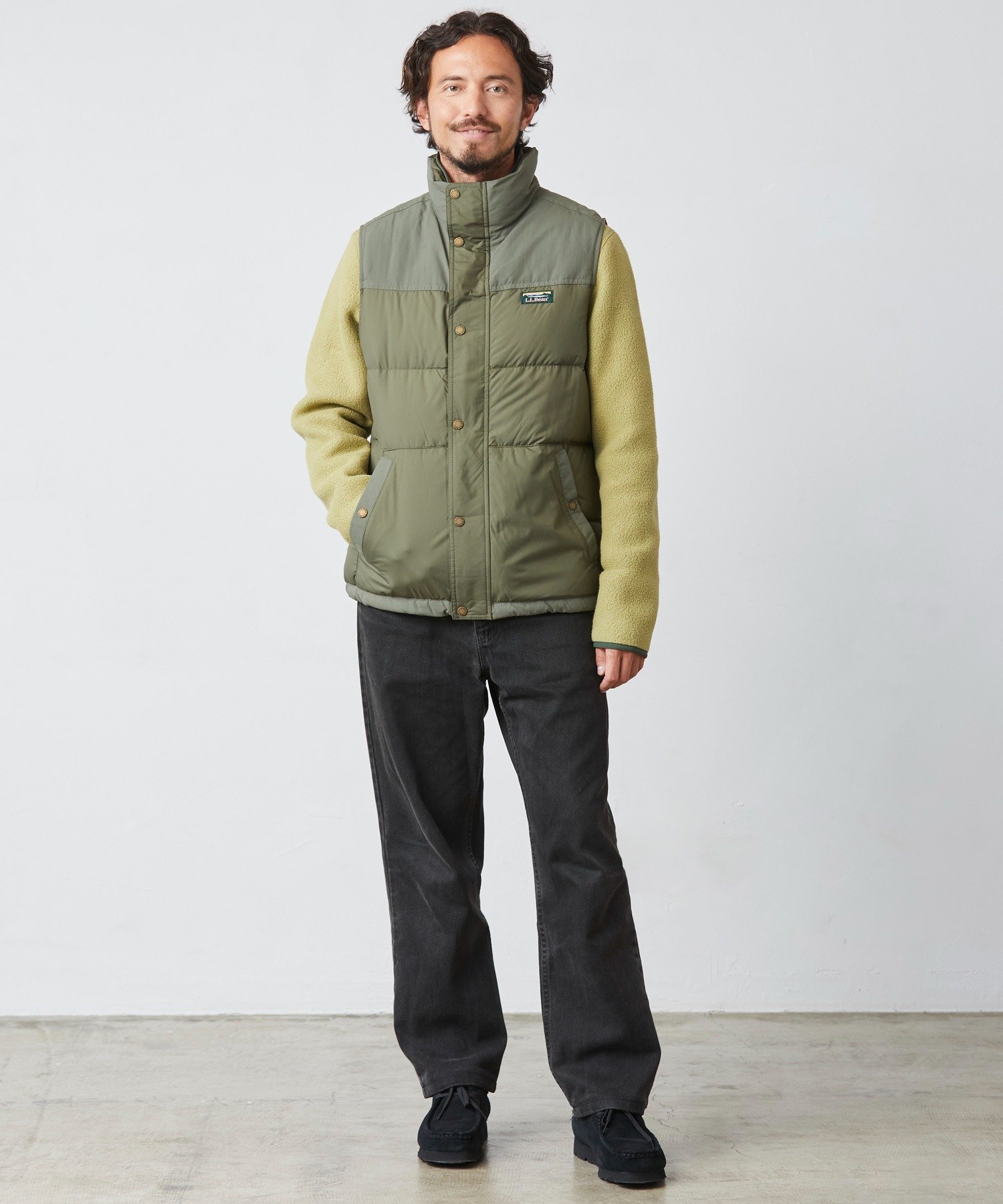 L.L.Bean｜マウンテン・クラシック・ダウン・ベスト、カラー・ブロック