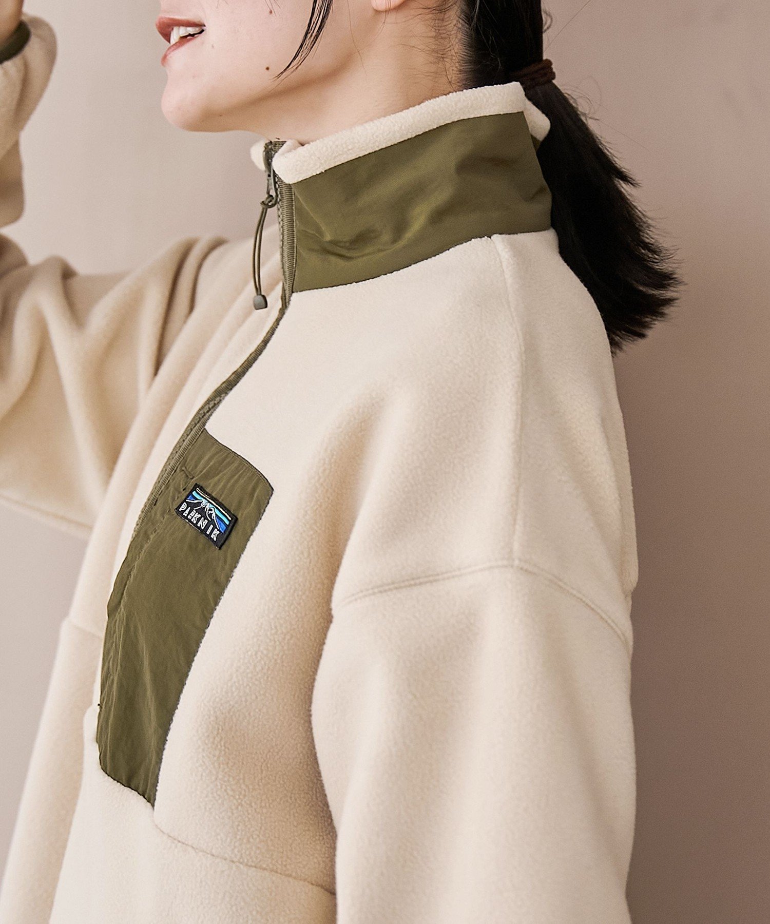 coen｜【PARKNIK(パークニック)】ハーフスナップフリースワンピース