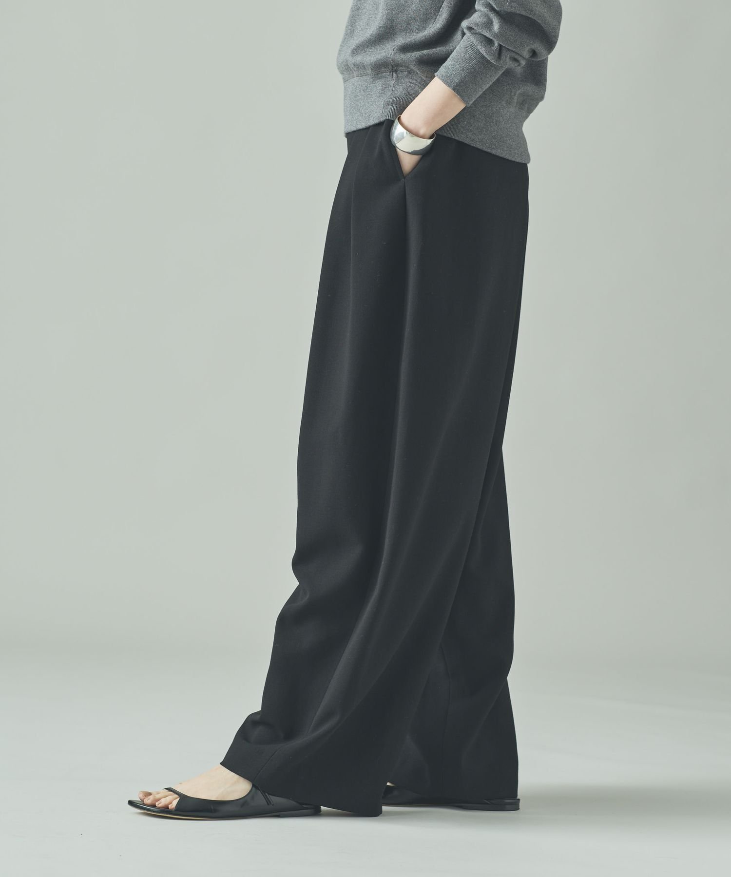 Curensology｜ダブルクロスツータックパンツ | Rakuten Fashion(楽天