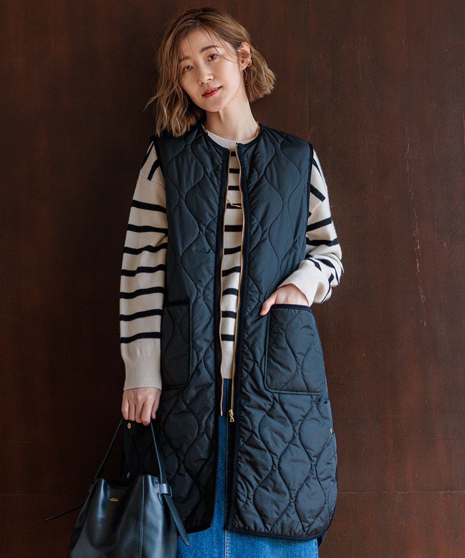 23区｜【撥水加工】中綿 パディング ジレ | Rakuten Fashion(楽天