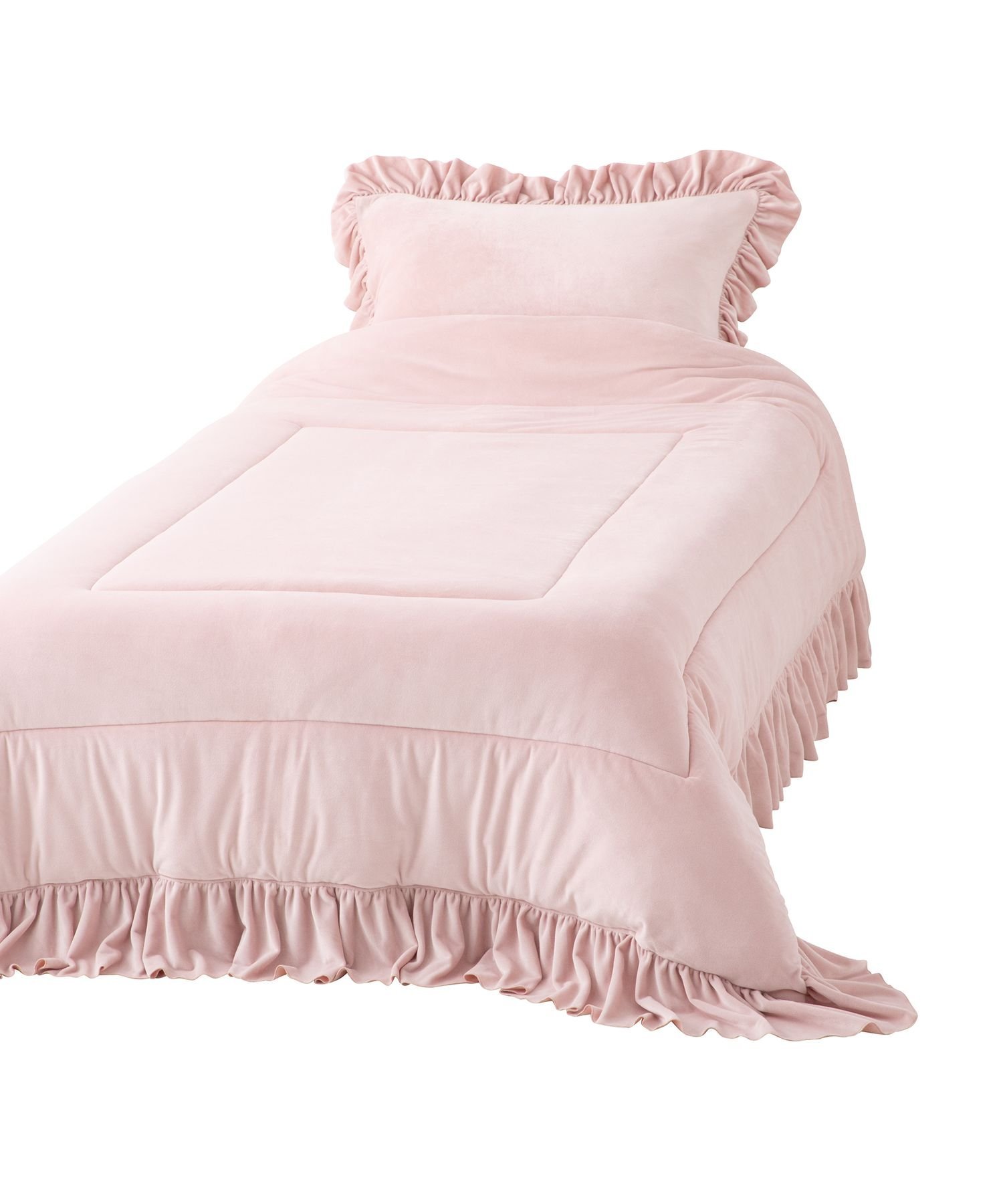 Francfranc｜あったか アルガンオイル加工 フリル 掛けふとん