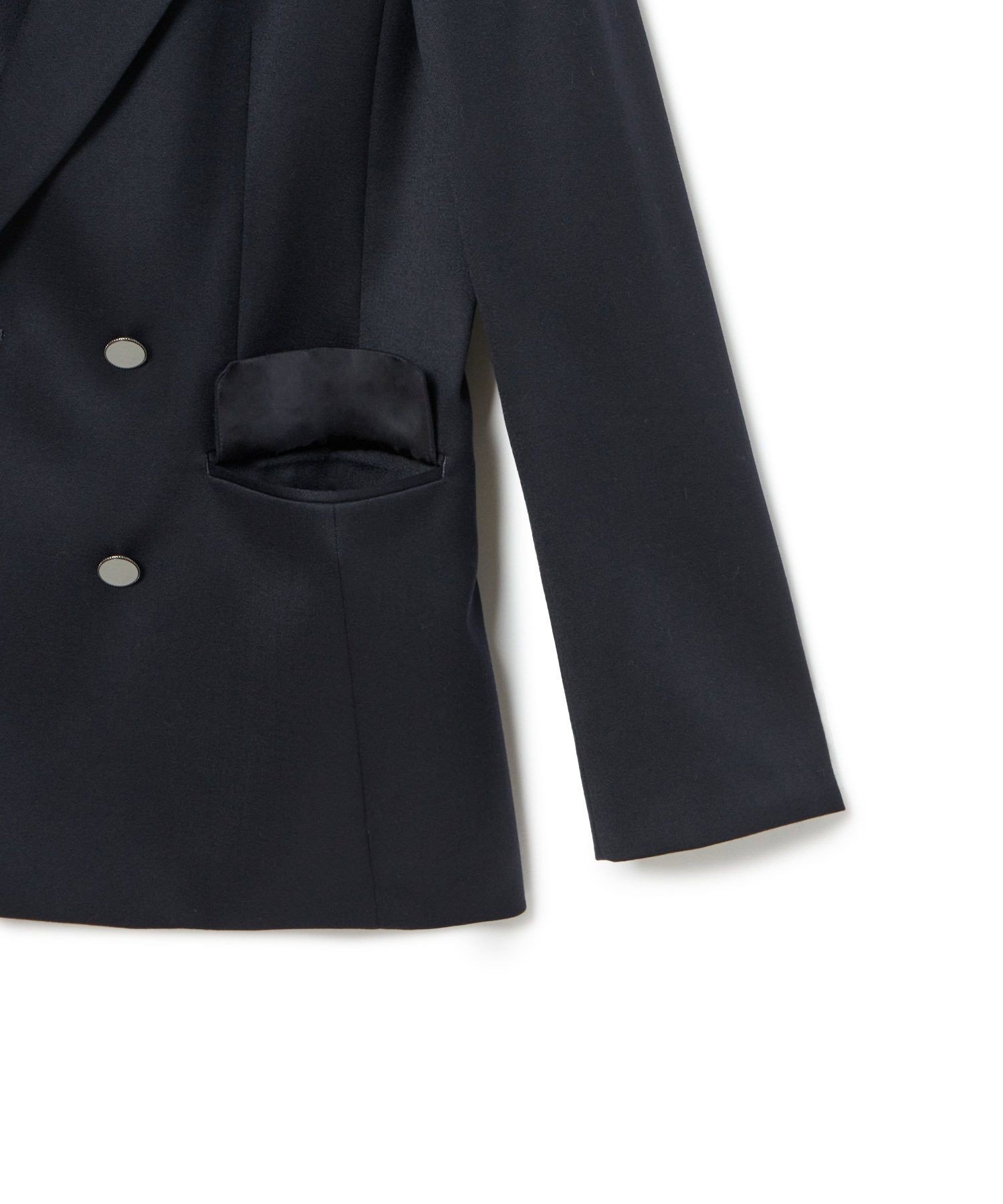 ANAYI｜【セットアップ対応商品】ウールサテンダブル ジャケット