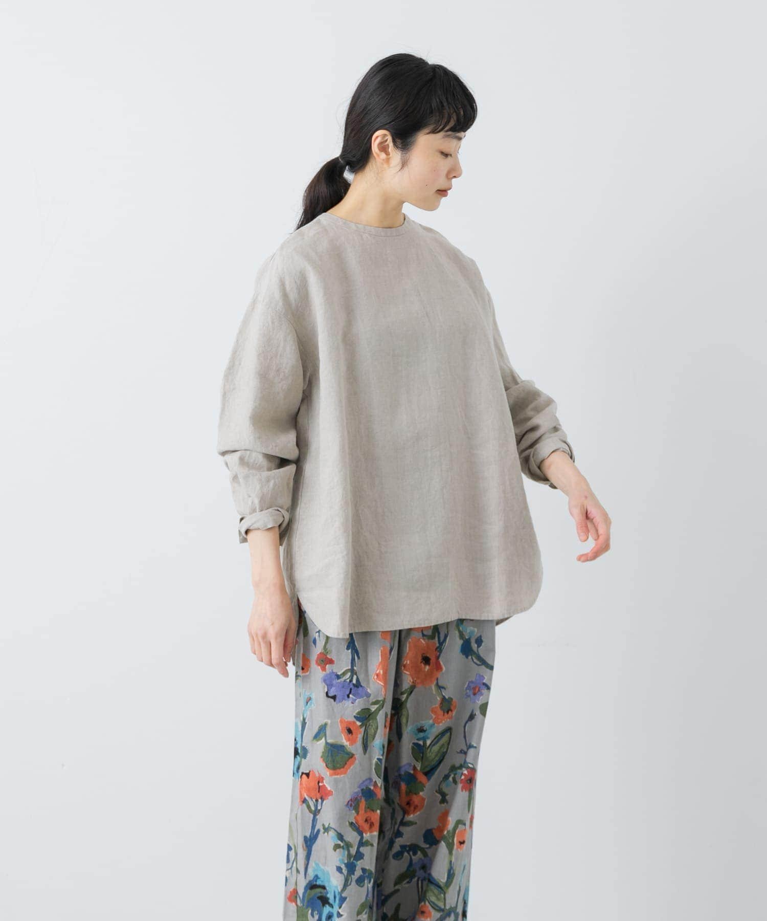 かぐれ｜リネンクルーネックプルオーバー | Rakuten Fashion(楽天