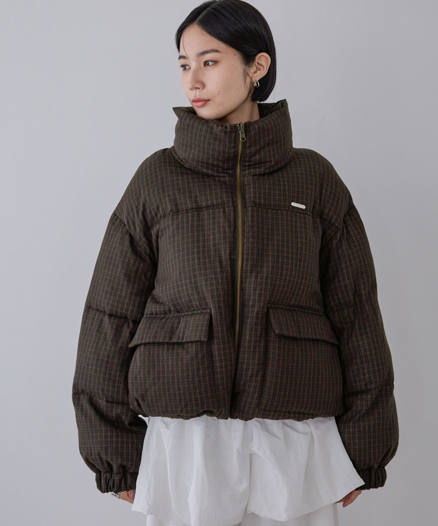 JEANASIS｜リバーシブルボリュームスタンドパファーコート | Rakuten