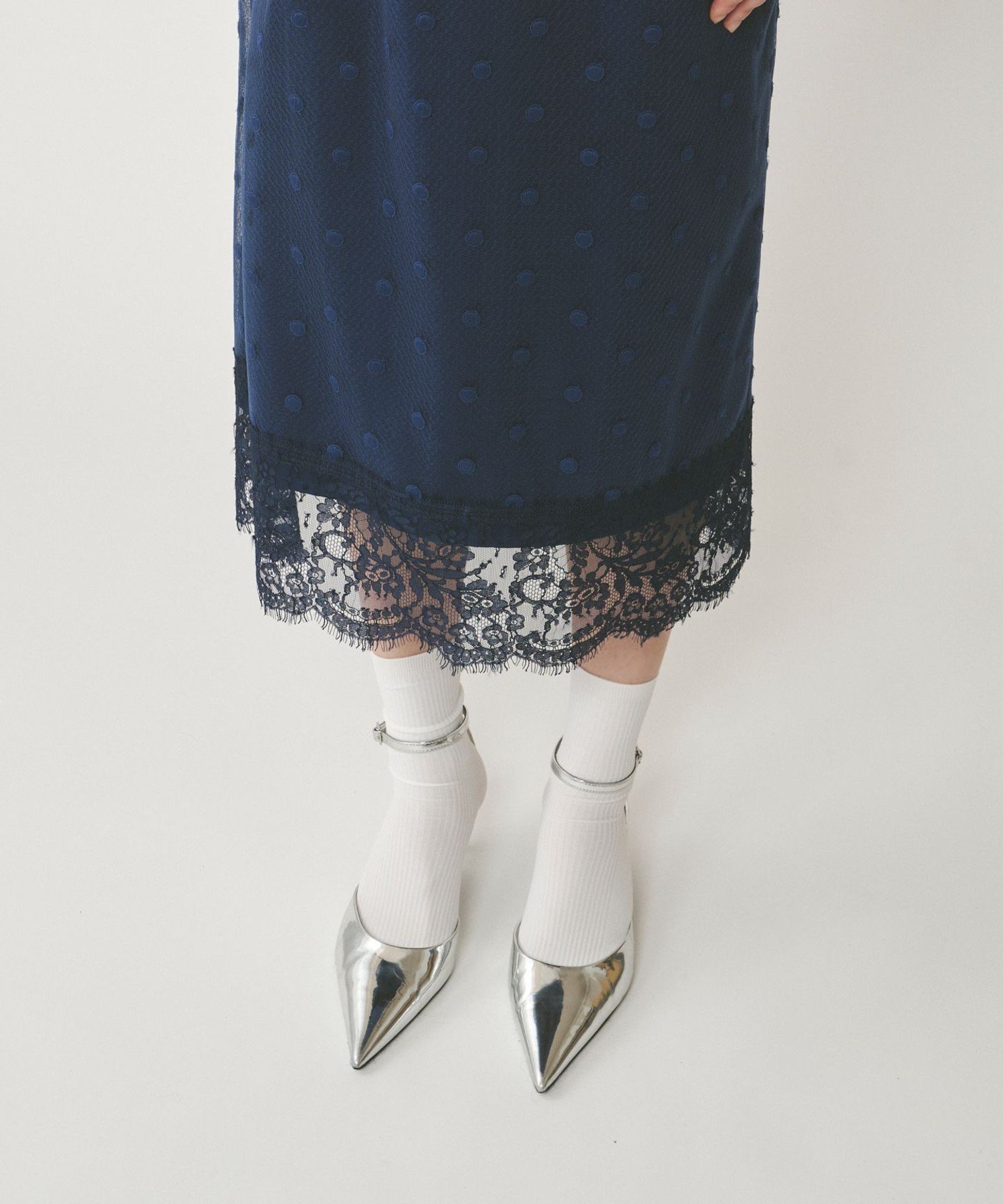 GRACE CONTINENTAL｜ドットチュールタイトスカート | Rakuten Fashion