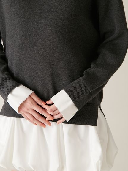 LILY BROWN｜ニットドッキングバルーンワンピース | Rakuten Fashion