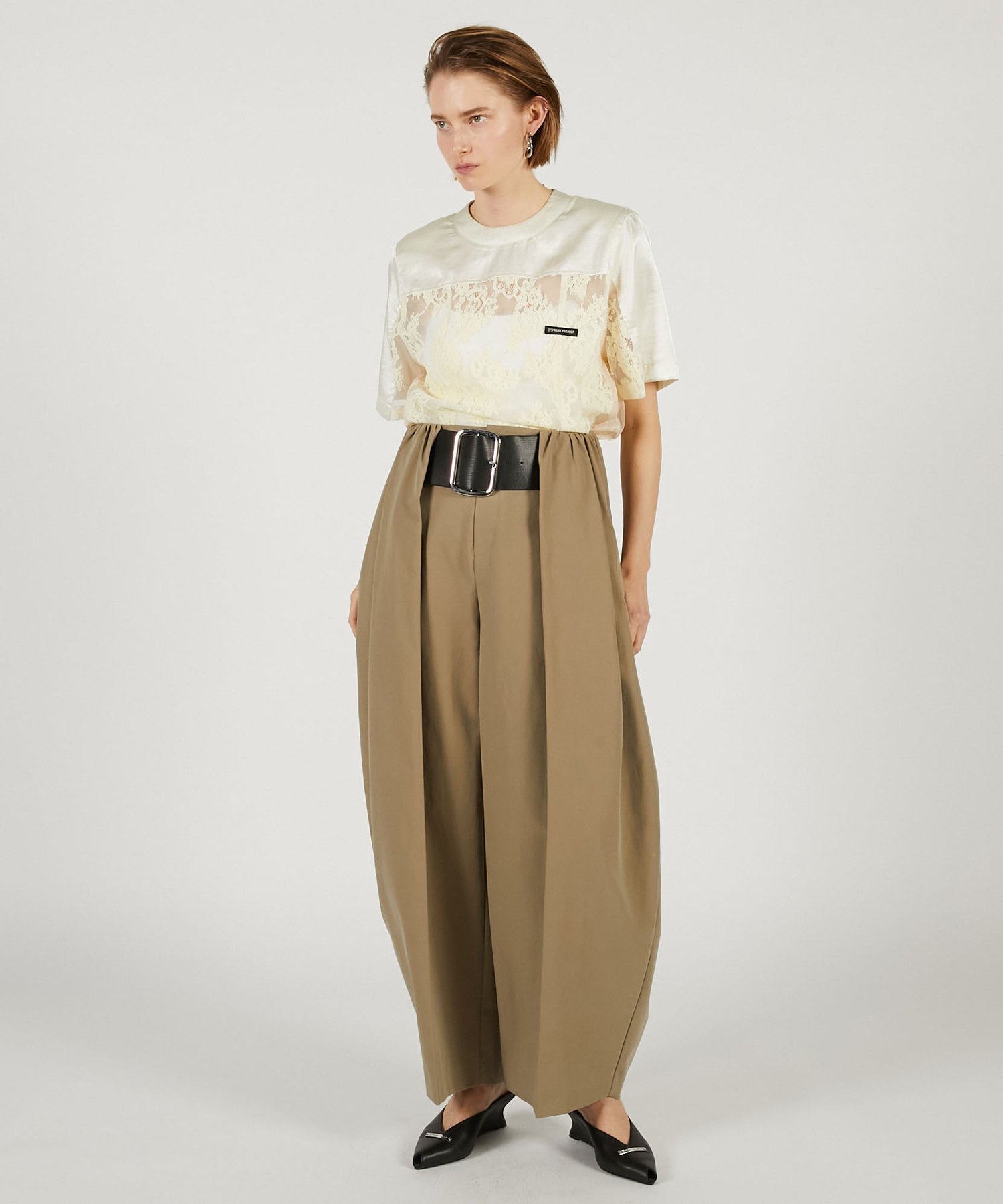 PRANK PROJECT｜ハイウエストベルトタックパンツ / High-Waist Belted