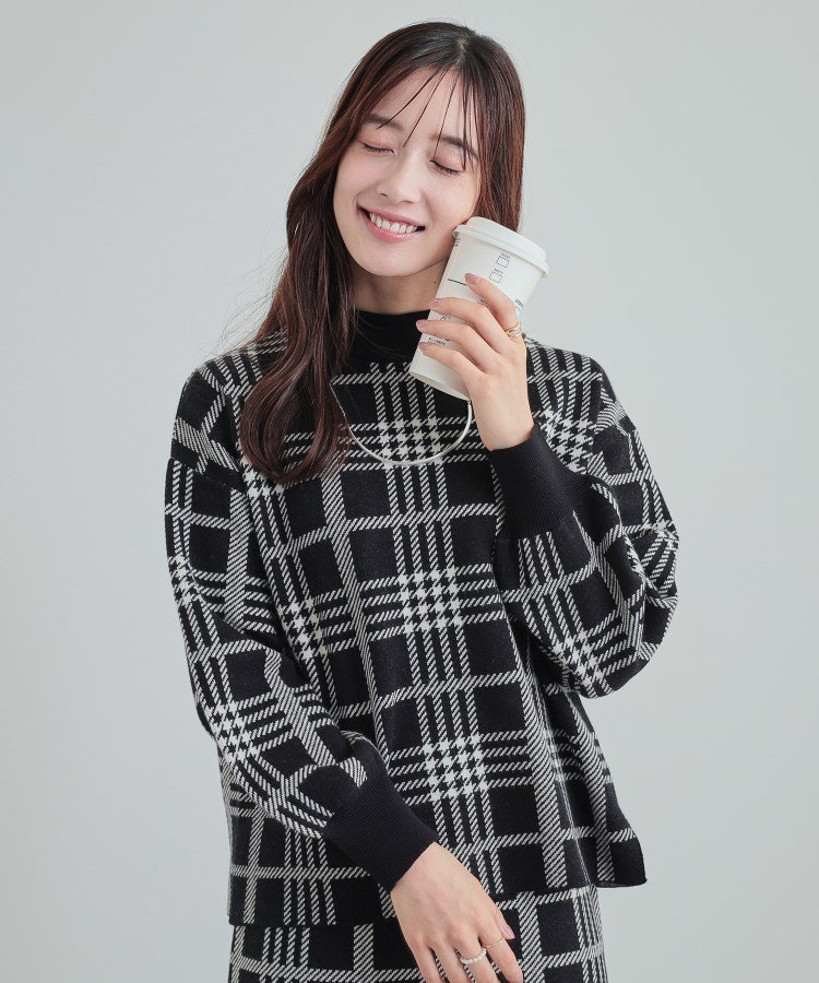 ROY reflect over joy LiSA 袖チェックニットアウター 【公式通販】