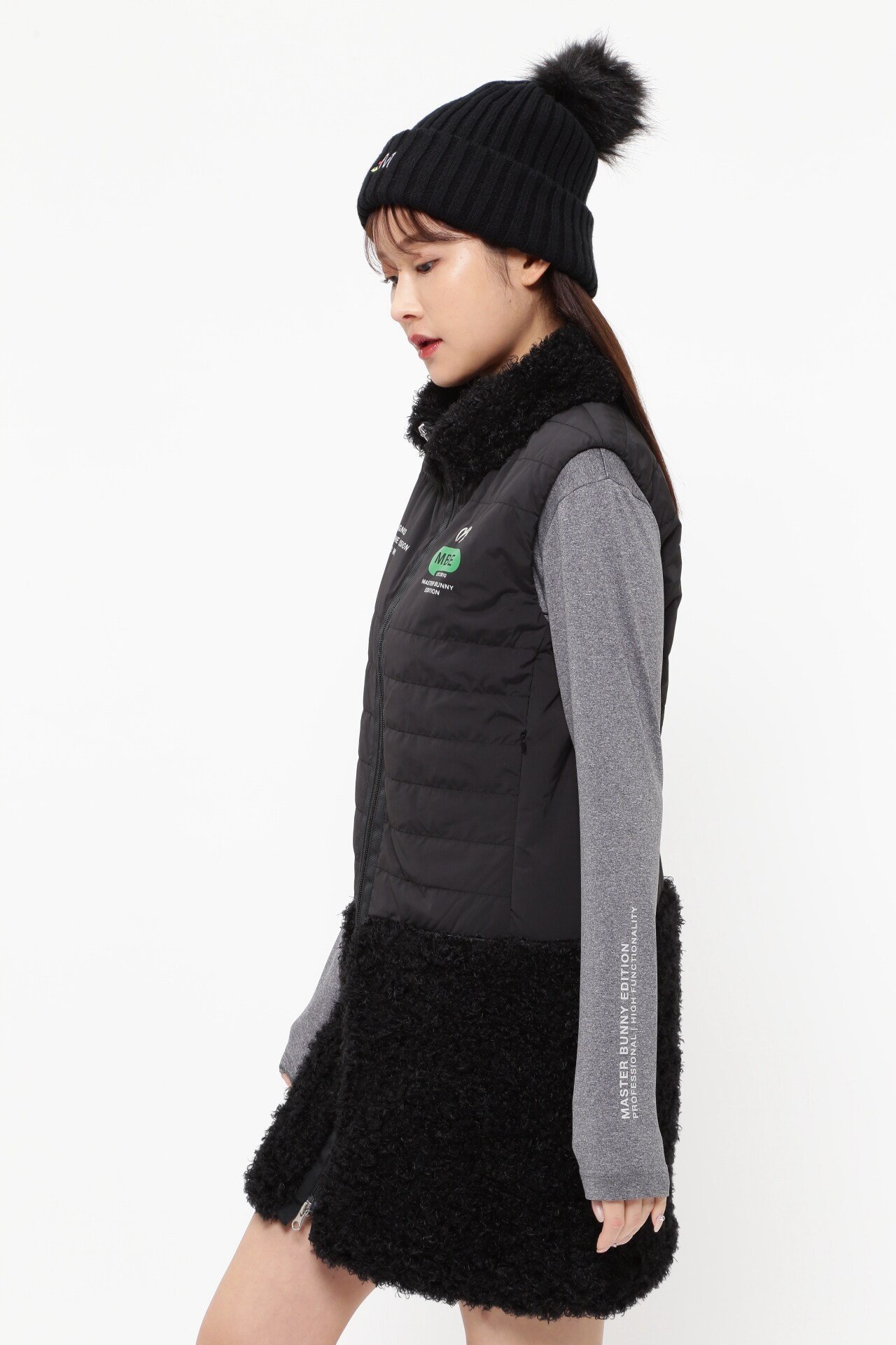 MASTER BUNNY EDITION｜中綿ナイロンタフタボア フルジップベスト