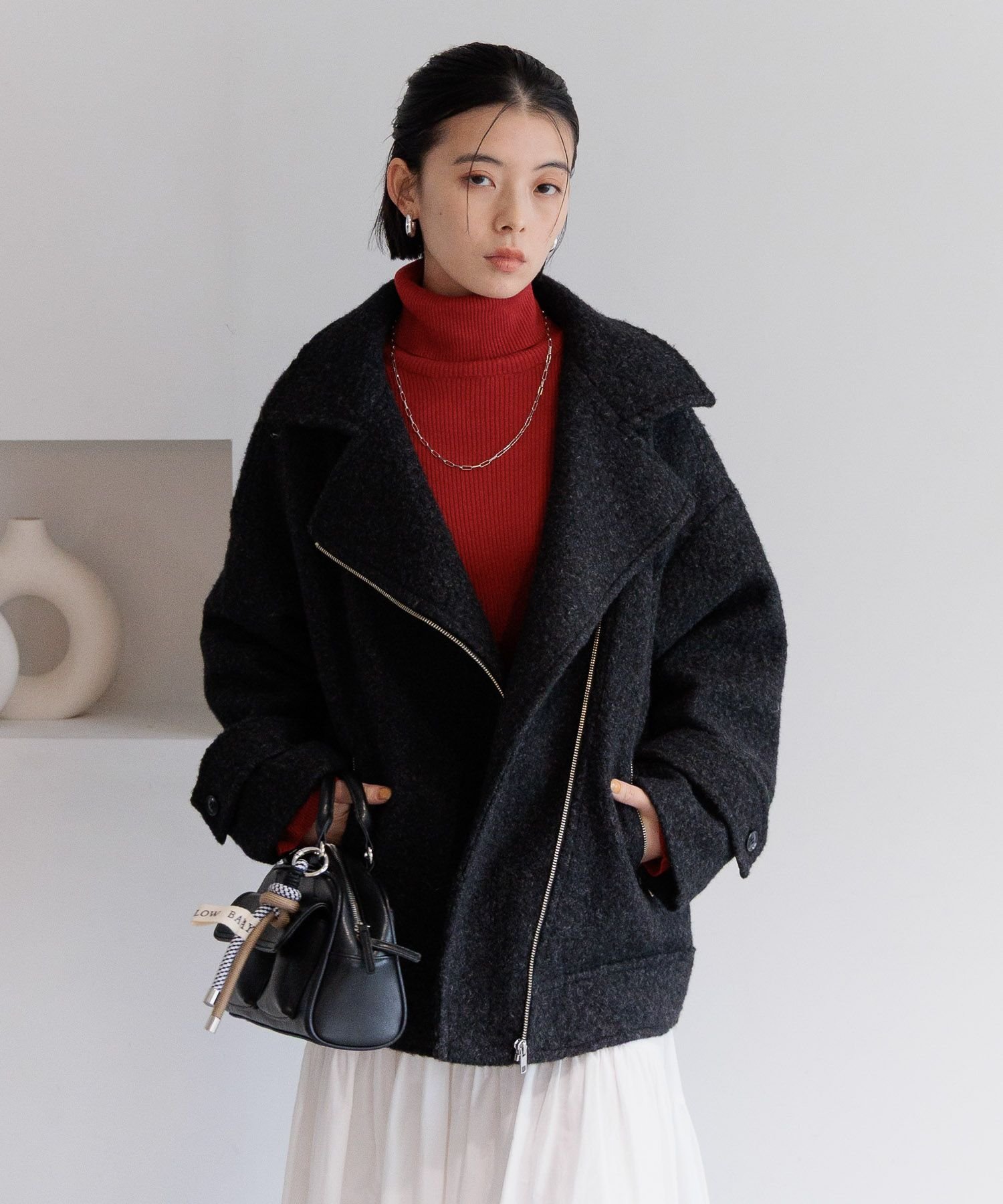 BAYFLOW｜ウーリーライダースコート | Rakuten Fashion(楽天