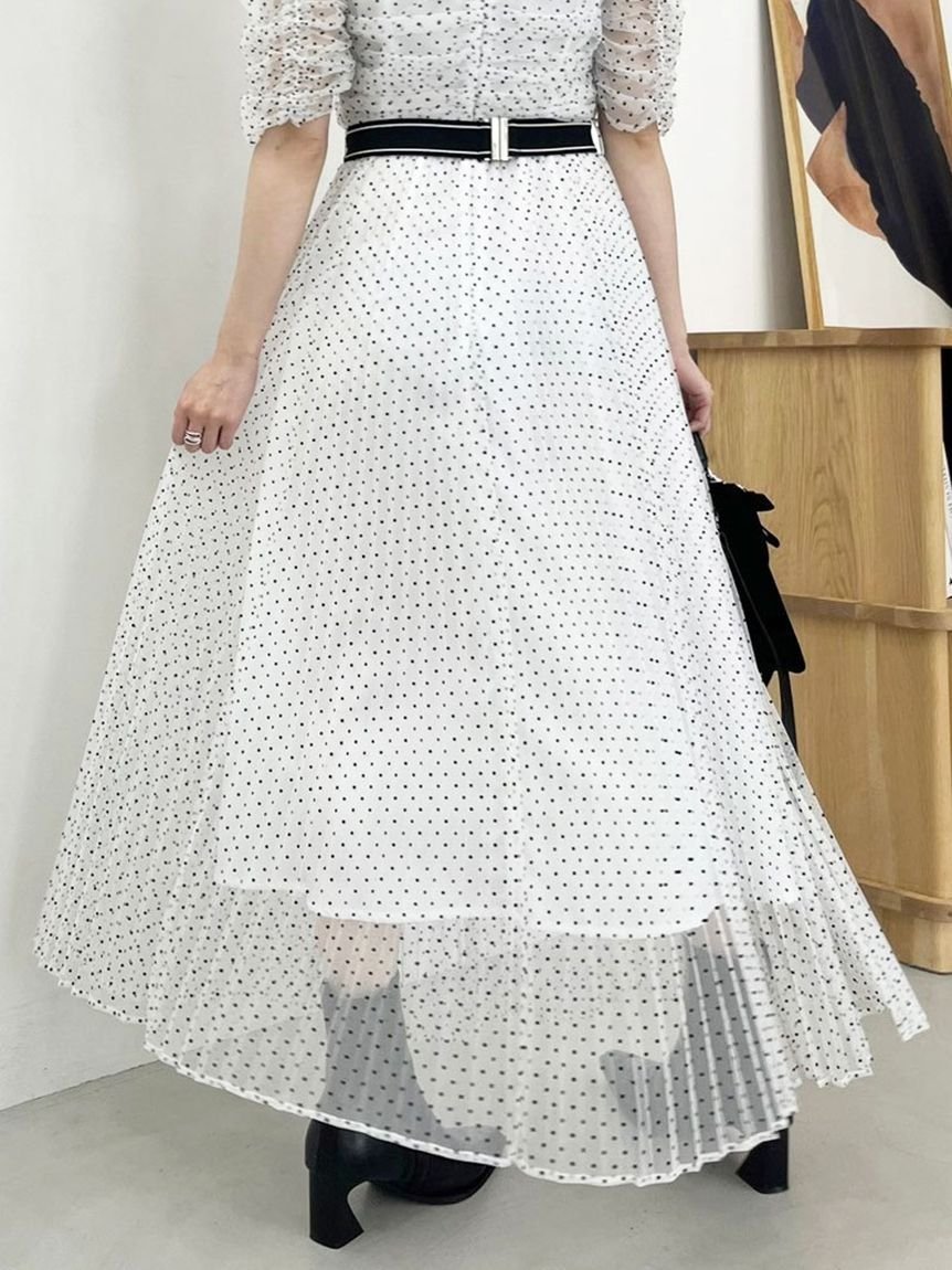 LILY BROWN｜【LILY BROWN×MARY QUANT】ベルト付きドットチュール