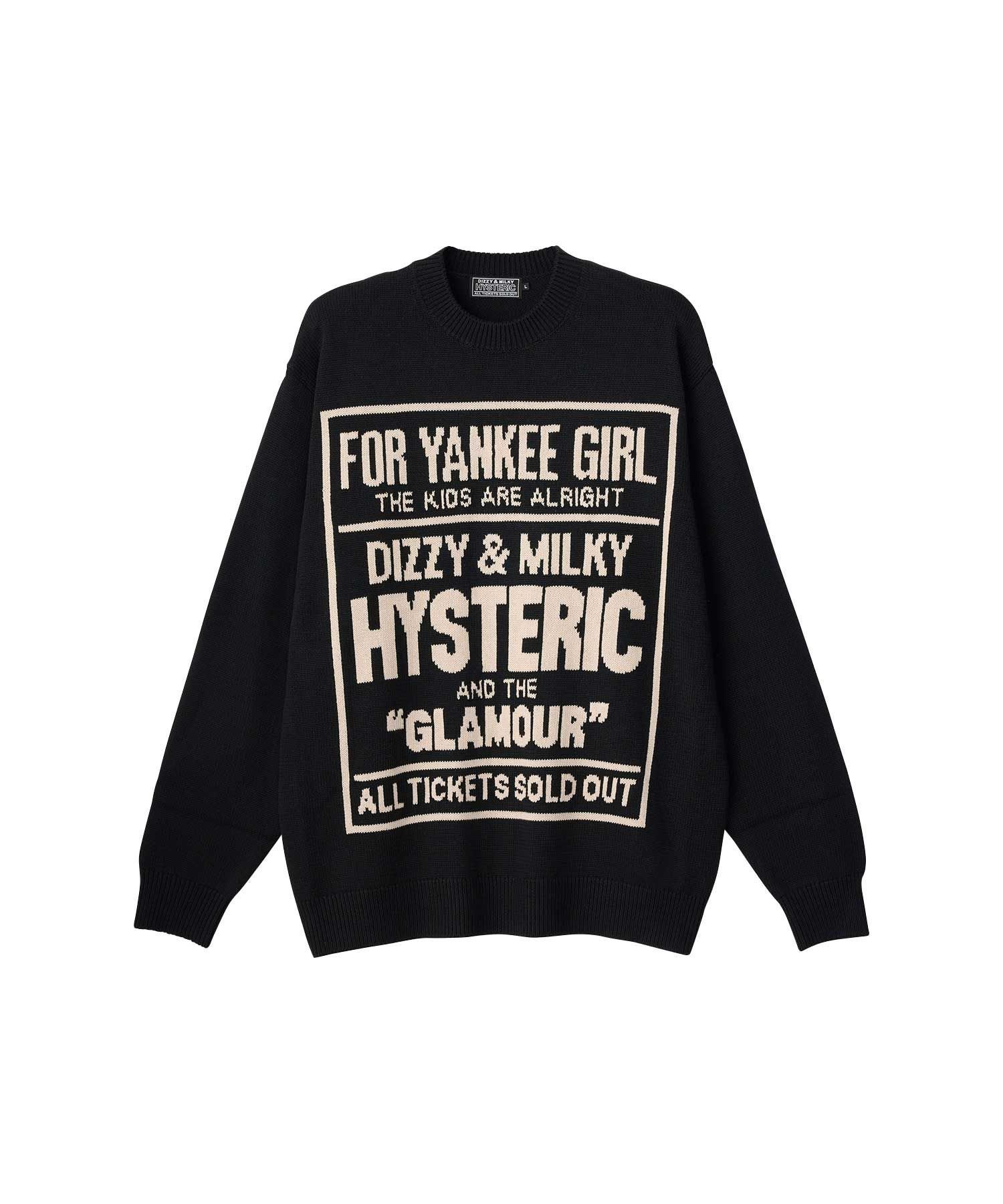HYSTERIC GLAMOUR｜DIZZY & MILKY編込 セーター | Rakuten Fashion