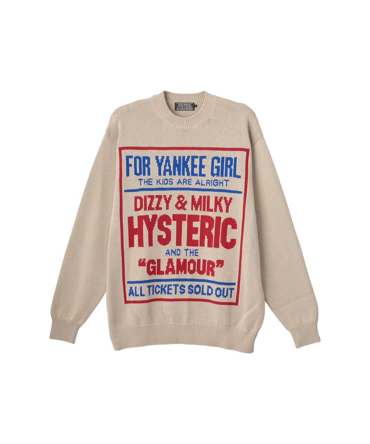 HYSTERIC GLAMOUR｜DIZZY & MILKY編込 セーター | Rakuten Fashion