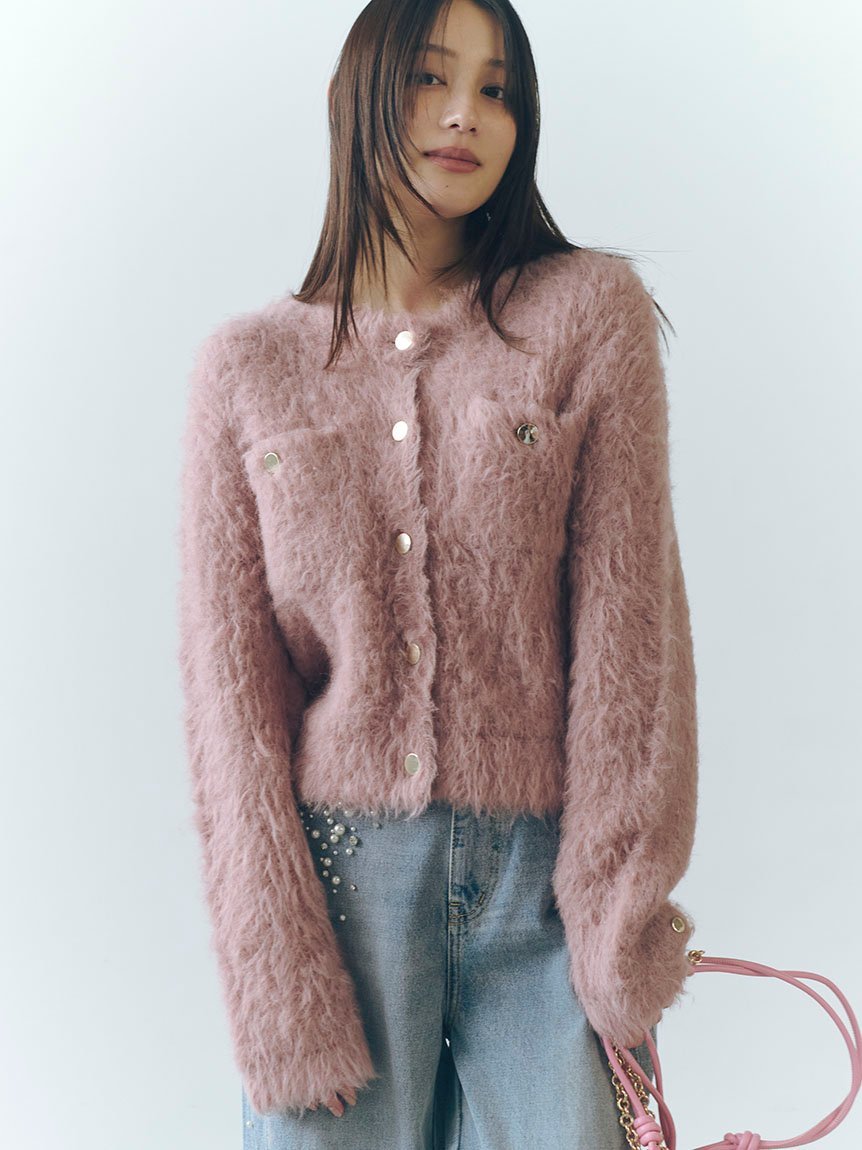 FRAY I.D｜モヘアシャギーニットカーディガン | Rakuten Fashion(楽天