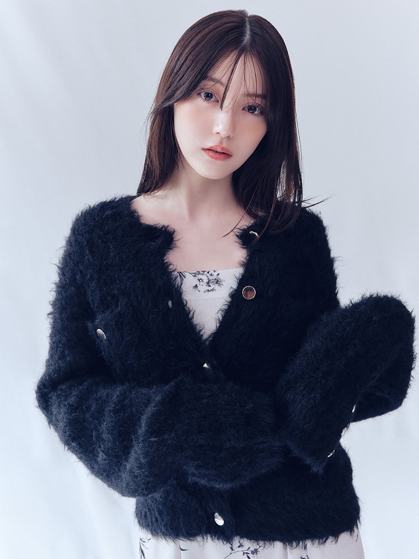 FRAY I.D｜モヘアシャギーニットカーディガン | Rakuten Fashion(楽天