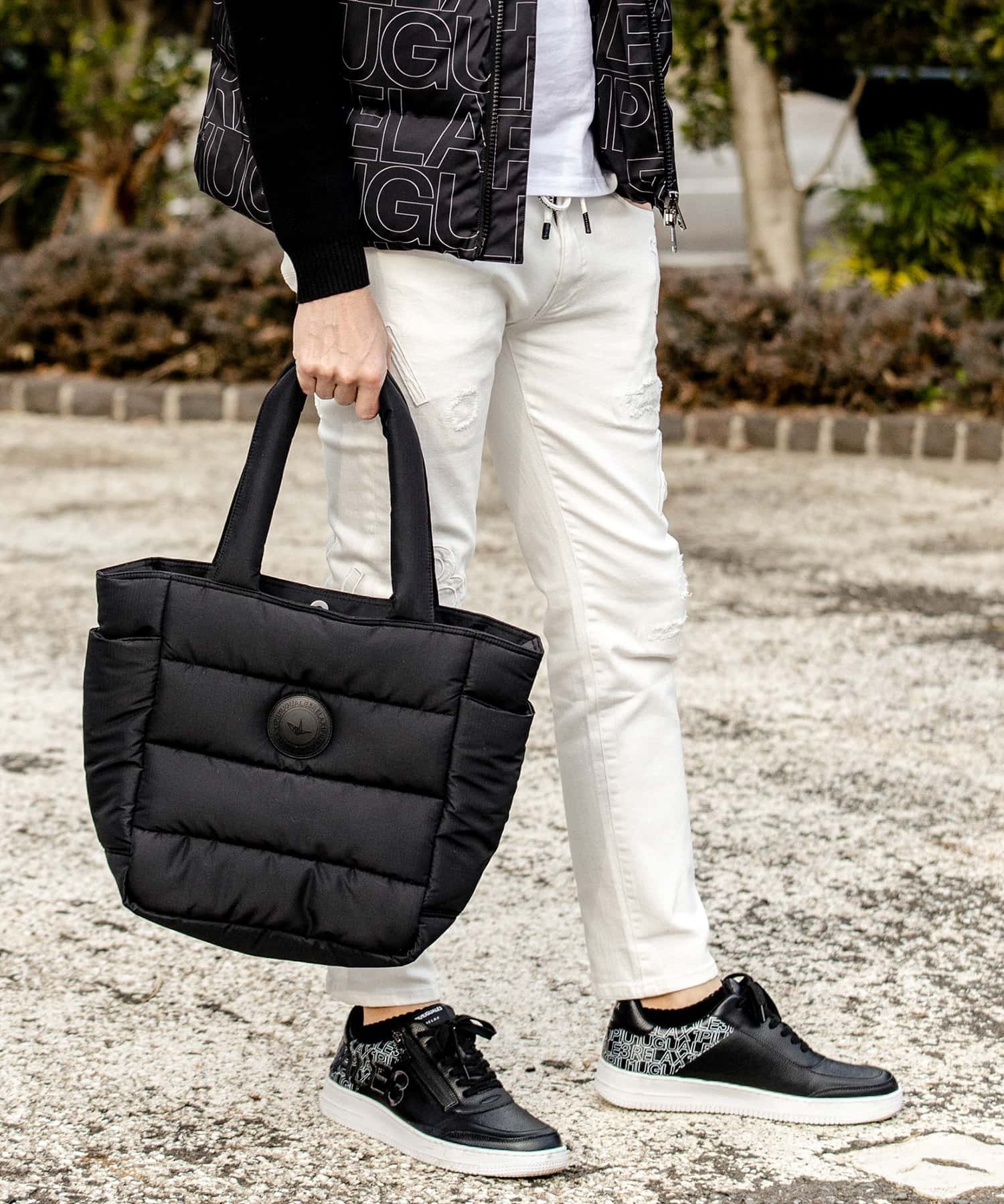 SHIFFON｜(M)1PIU1UGUALE3 RELAX/サークルロゴトートバッグ | Rakuten