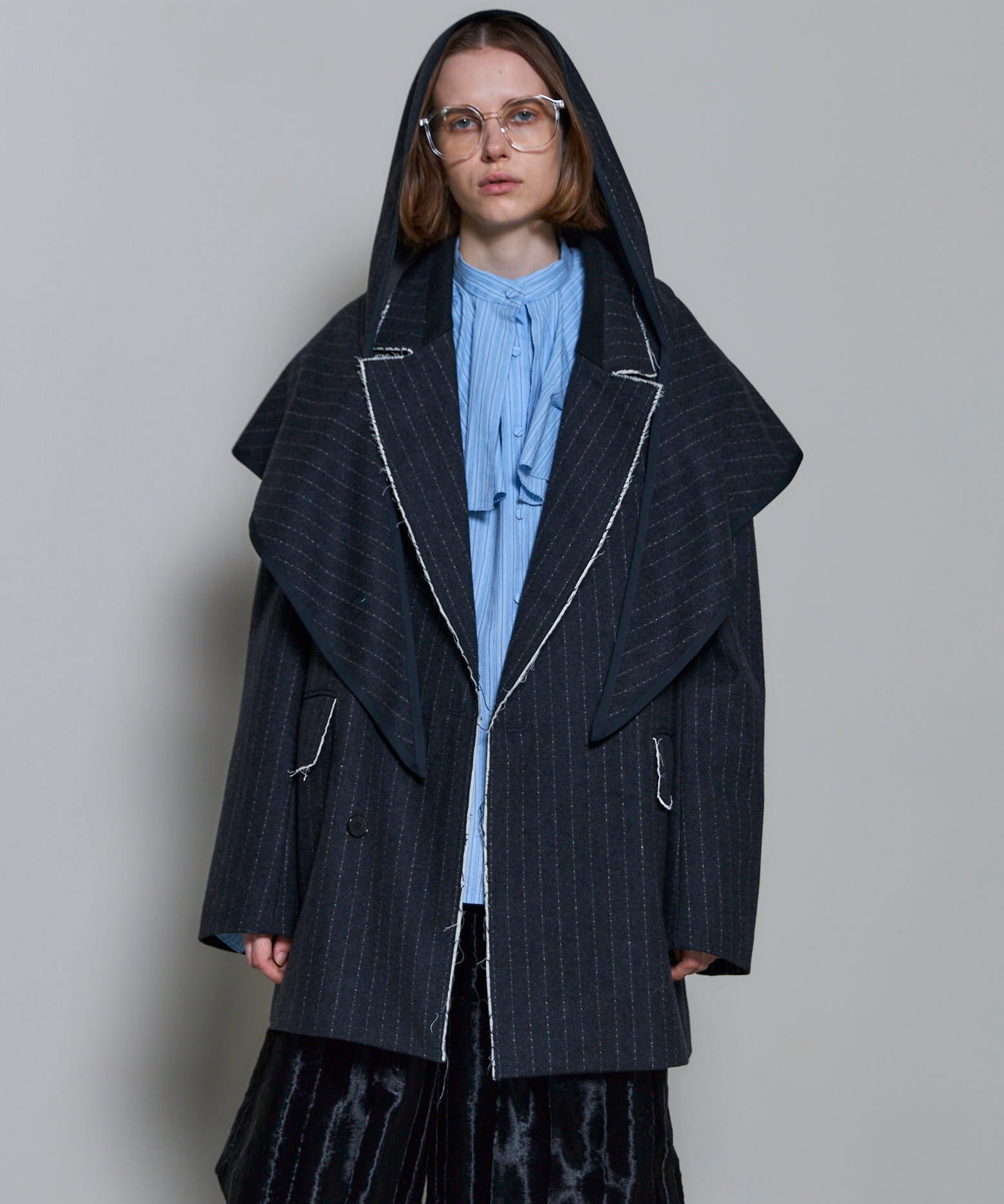 MAISON SPECIAL｜2way Hooded Scarf Cut Off Jacket | Rakuten Fashion