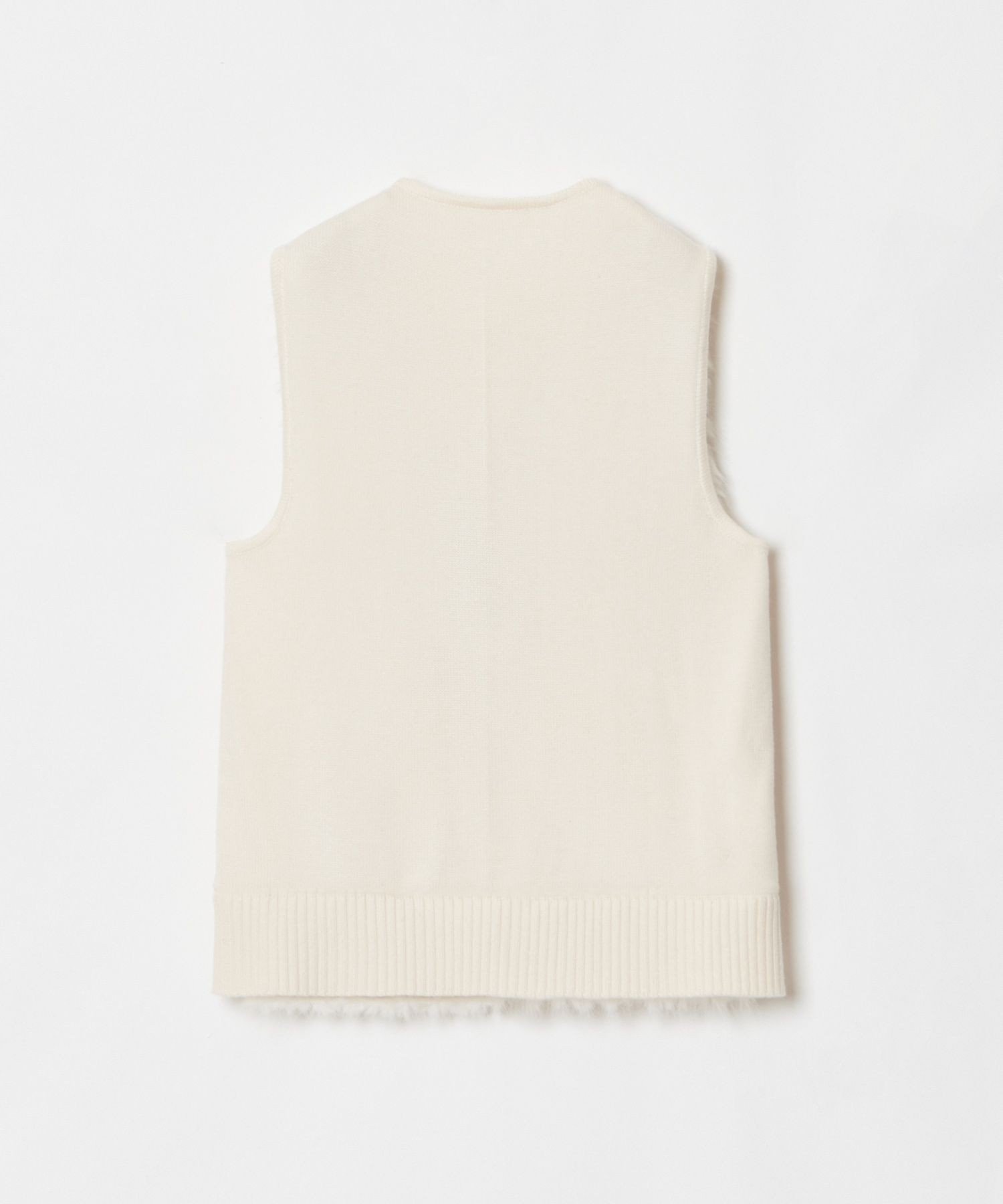 allureville｜ジャガードフェイクファーコンビニットジレ | Rakuten