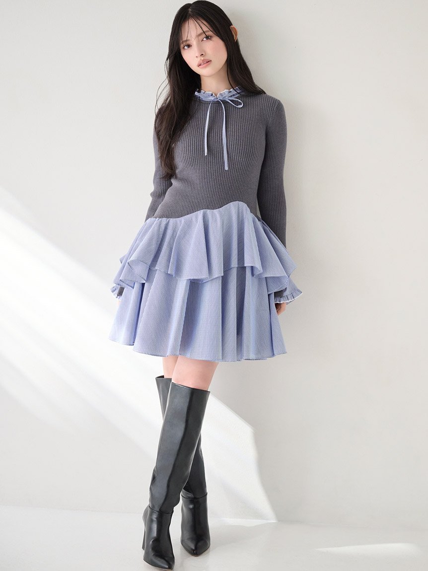 SNIDEL｜Sustainableドッキングミニニットワンピース | Rakuten