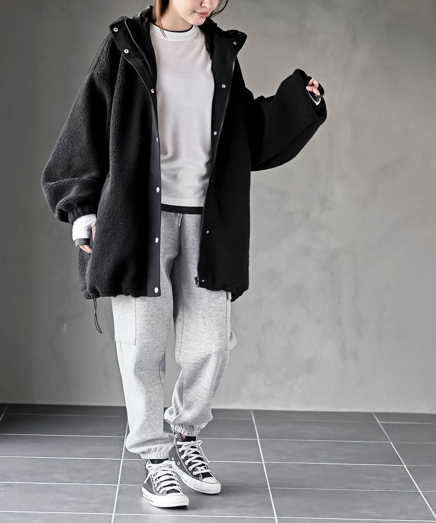 rps｜ボアビッグシルエットフードブルゾン | Rakuten Fashion(楽天