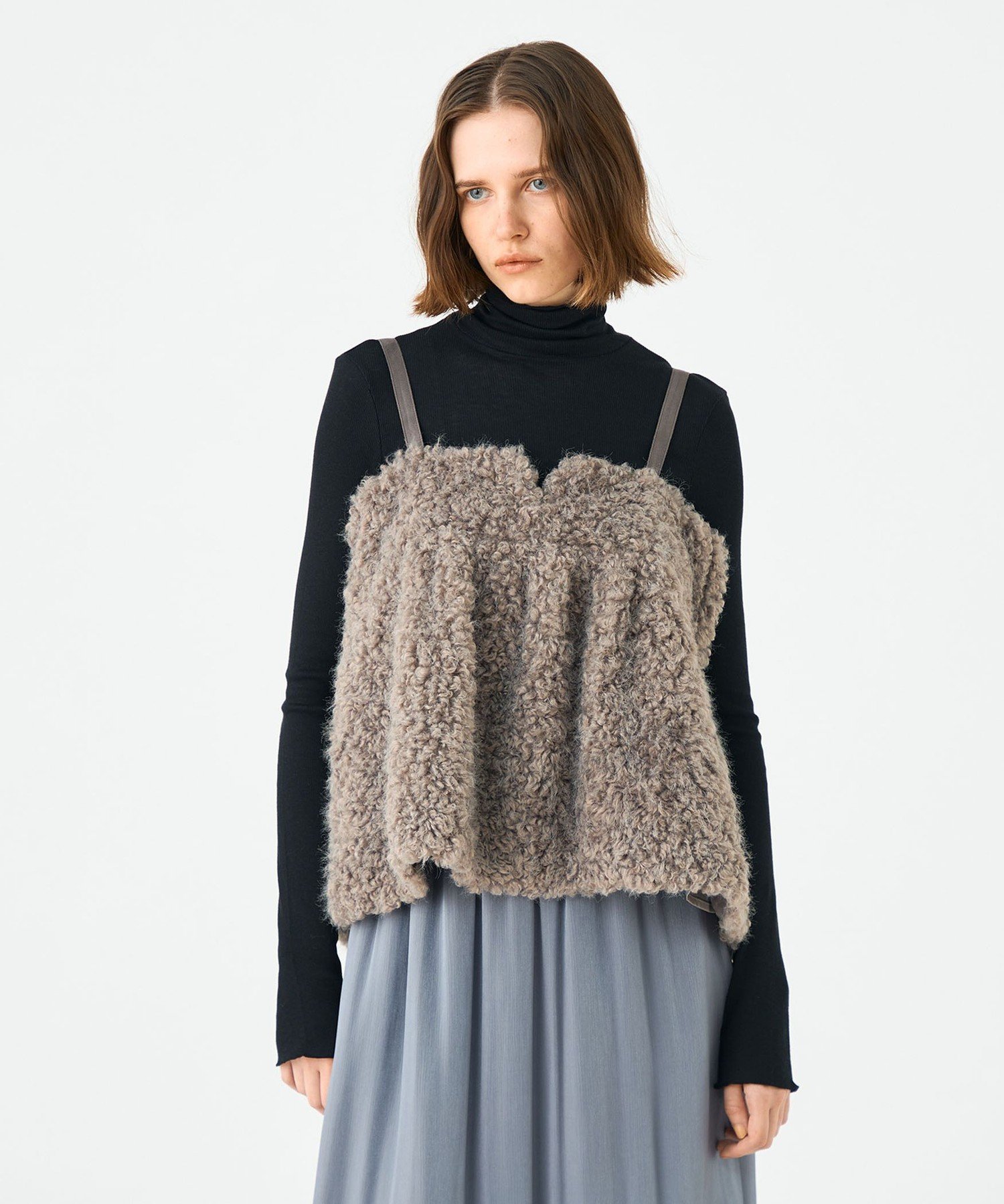 TOMORROWLAND｜ミックスファー キャミソールプルオーバー | Rakuten