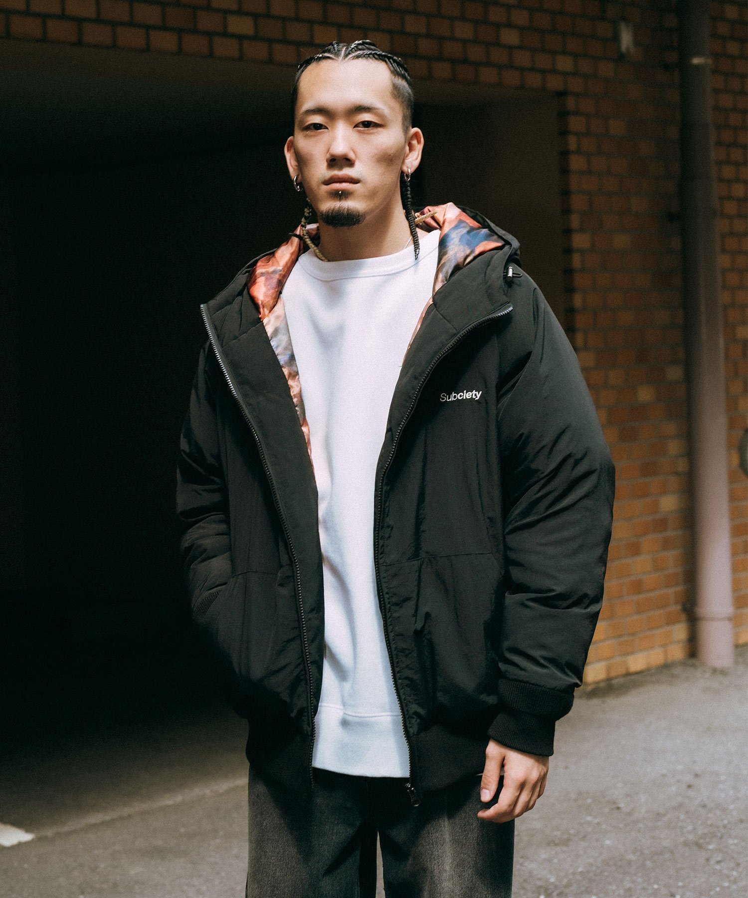 Subciety｜Nylon puff hooded jkt | Rakuten Fashion(楽天ファッション
