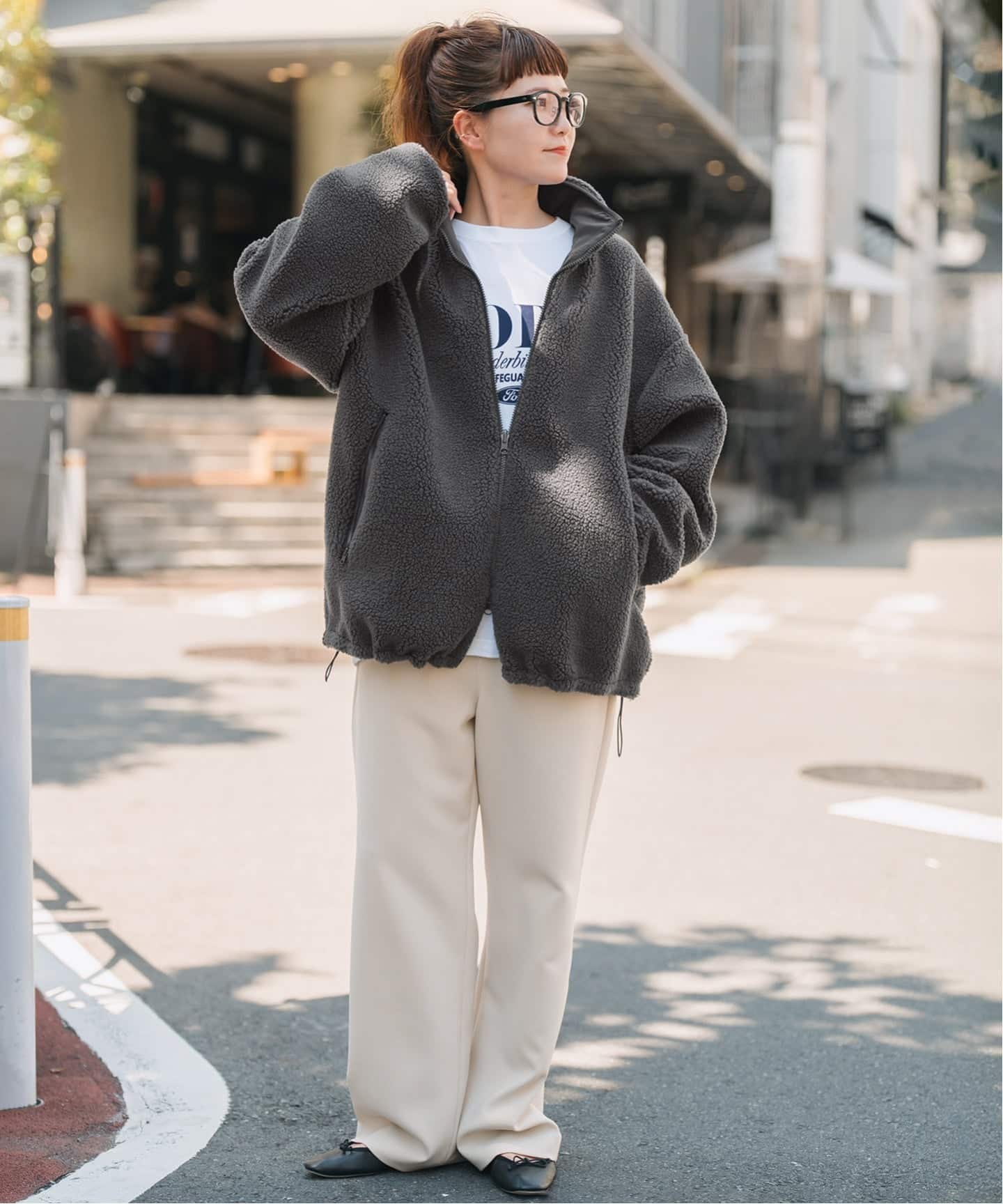 Spick & Span｜《WEB限定カラー有り》リバーシブルボアブルゾン