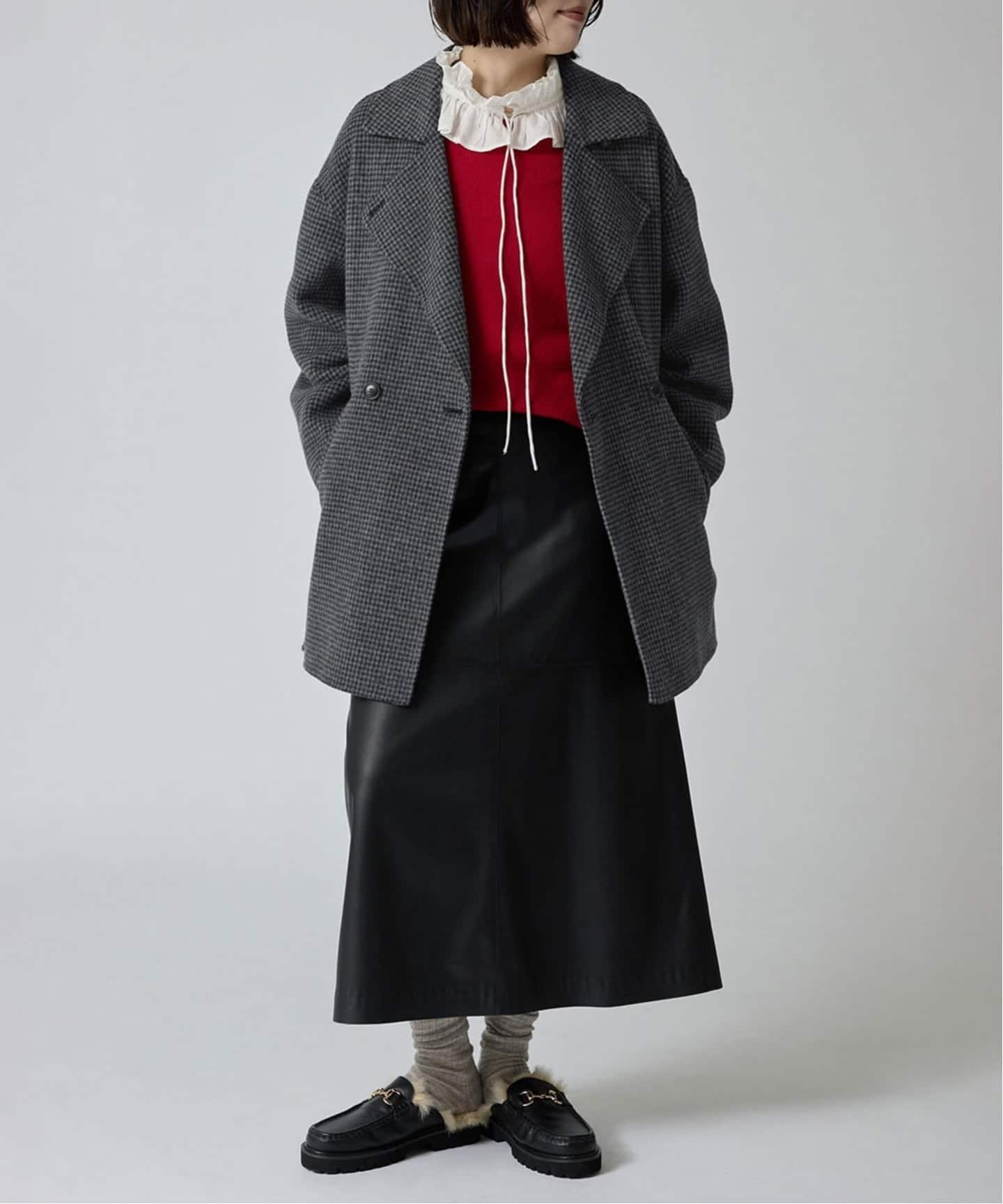 SLOBE IENA｜souple wool ダブルフェイスミドルコート | Rakuten
