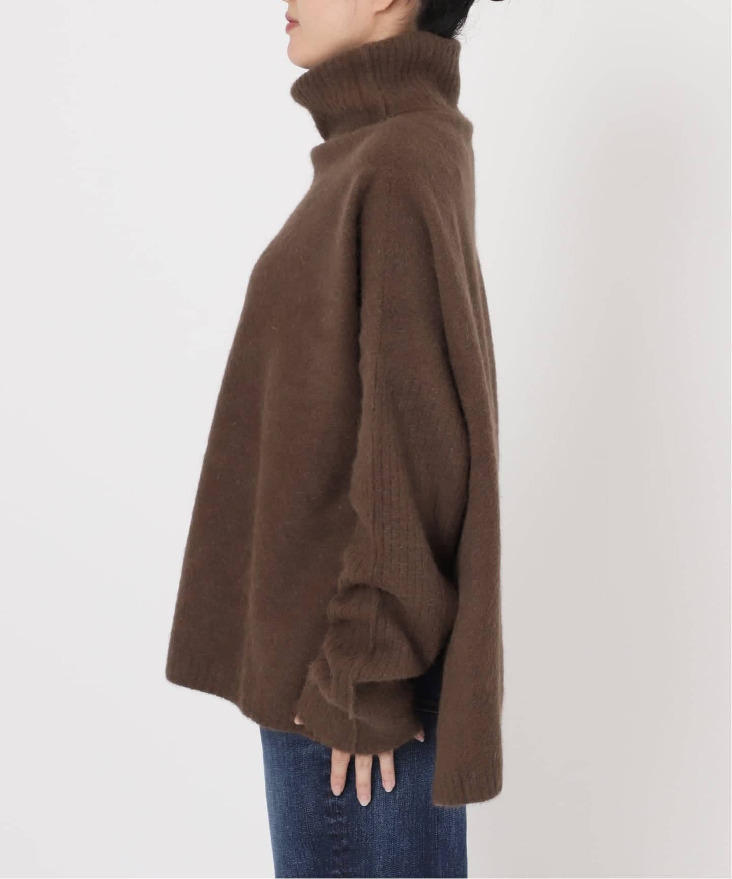 Spick & Span｜《追加》フォックスウールミックスロングリブタートル