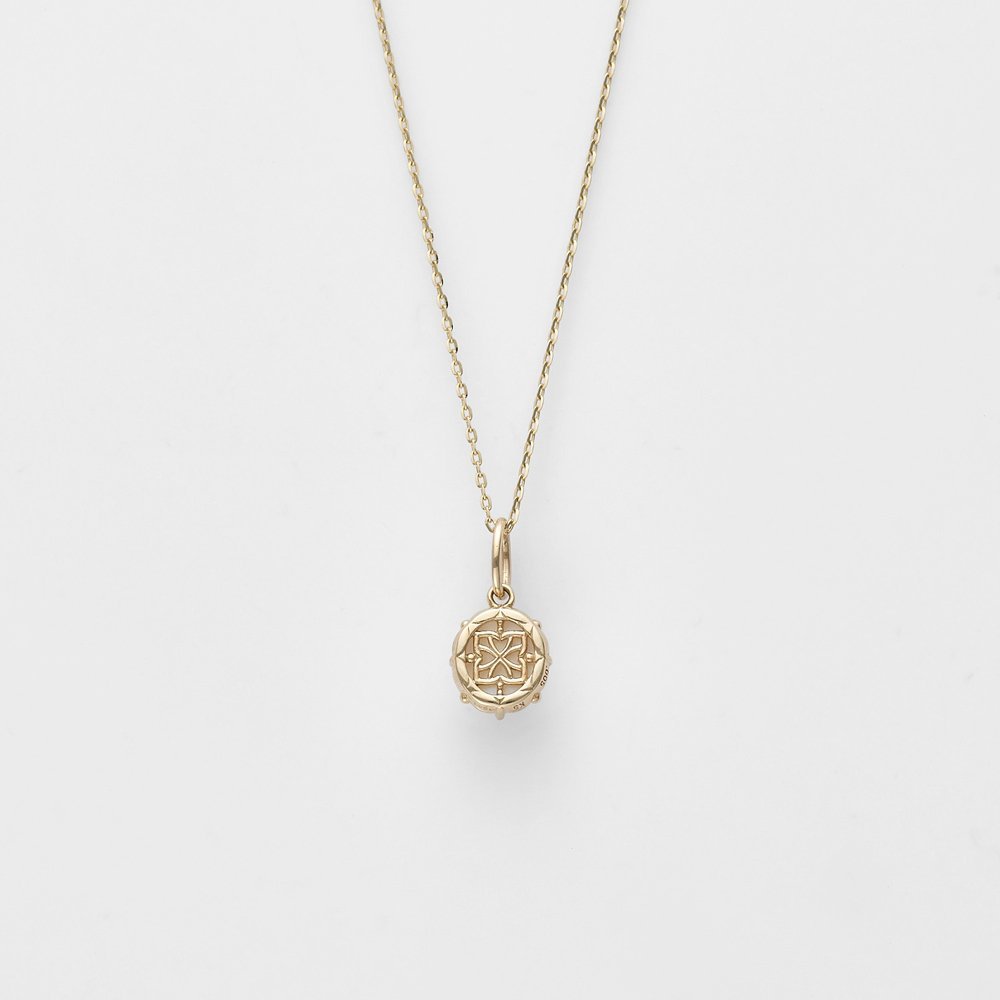 agete｜K10/K5 シェル/ラブラドライトネックレスチャームセット