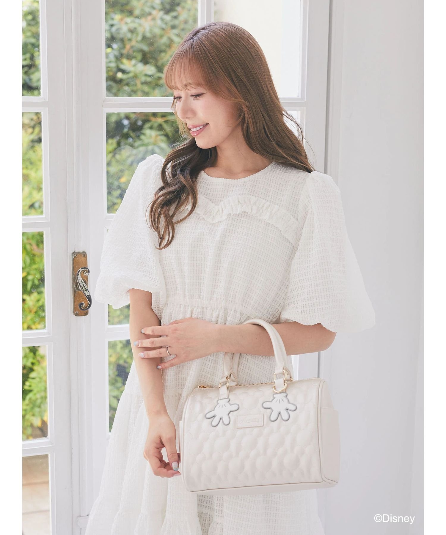 Areeam｜ミッキー/キルティングミニボストンバッグ | Rakuten Fashion