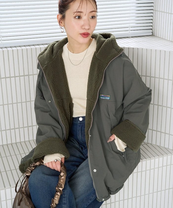 FREAK'S STORE｜FREAK'S STORE OUTDOORS ボア リバーシブル フーディー