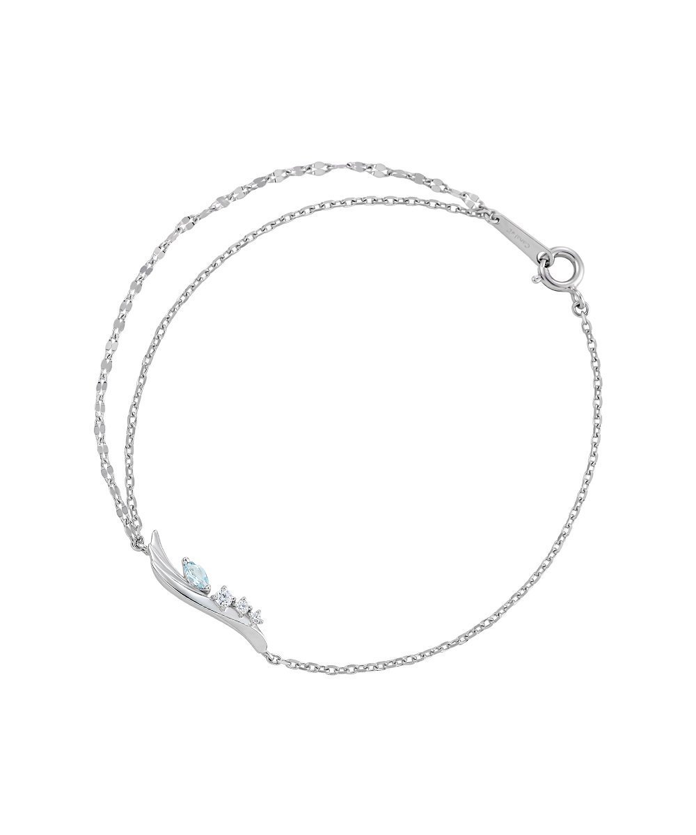 Canal 4℃｜【3月誕生石】シルバー アクアマリン ブレスレット