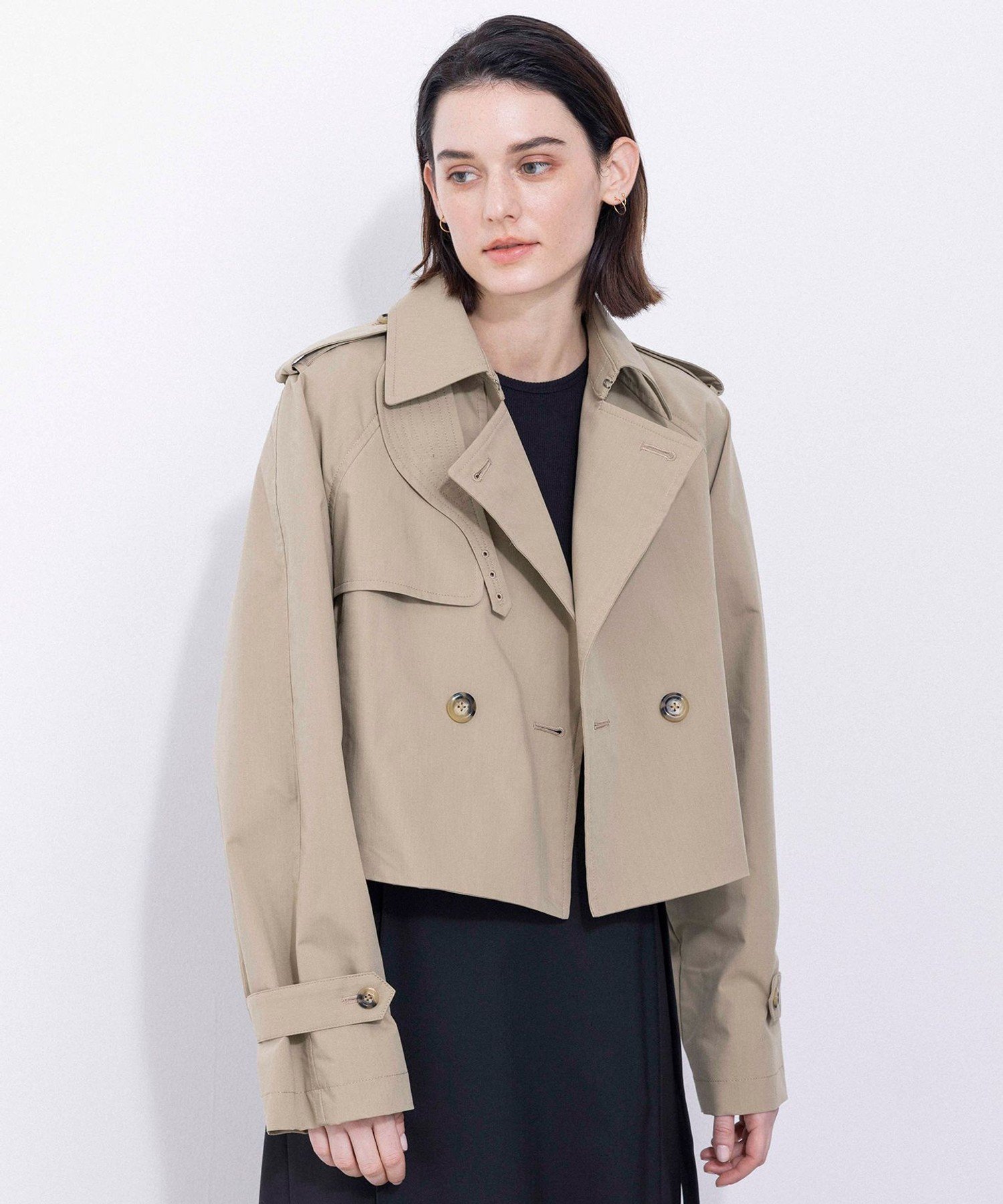 NAVE｜【Nave・撥水加工】ショートトレンチ ジャケット | Rakuten