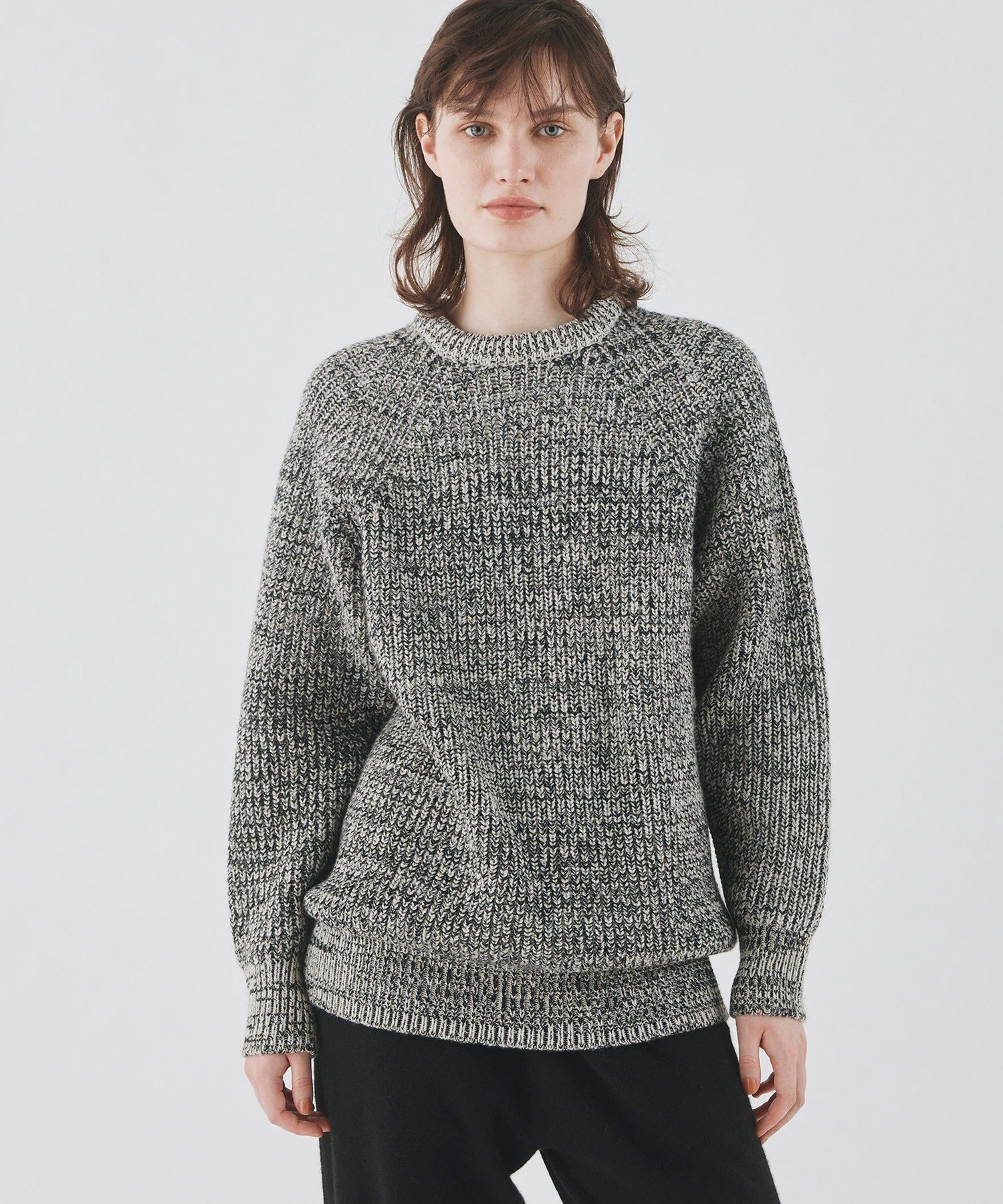 TOMORROWLAND｜フィッシャーマンズリブ クルーネックプルオーバー