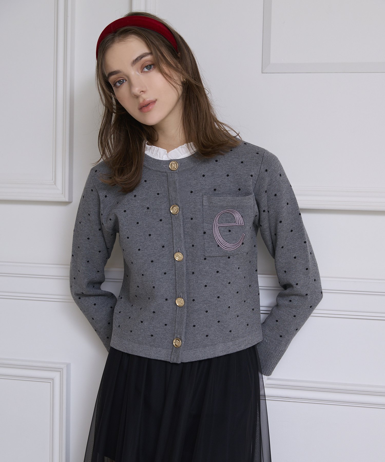 EIMY ISTOIRE｜Attached collar ニットジャケット | Rakuten Fashion