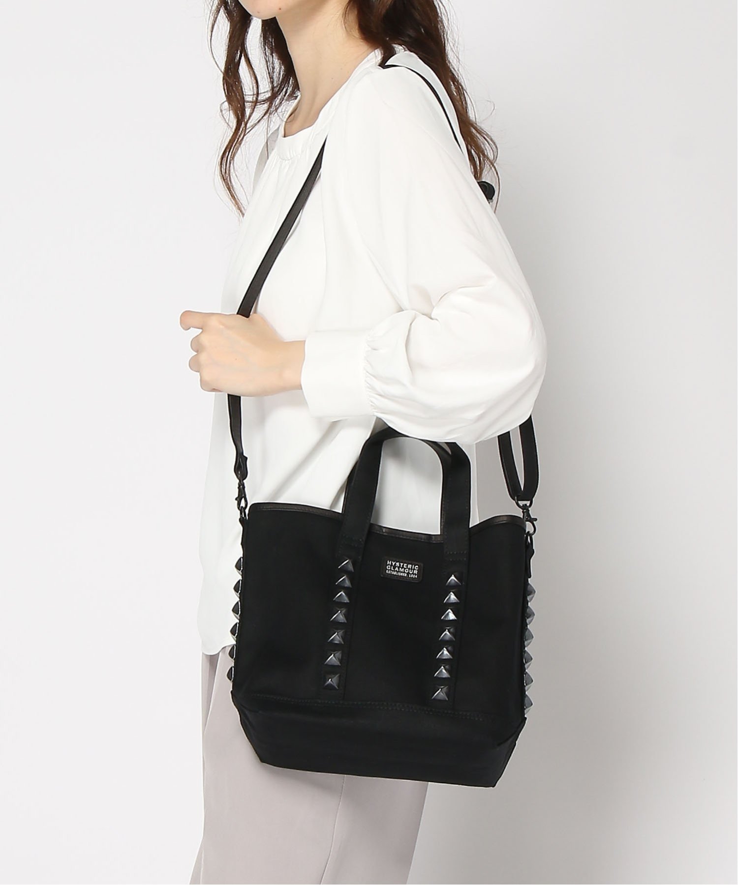 HYSTERIC GLAMOUR｜STUDS CANVAS クロスボディーバッグ | Rakuten