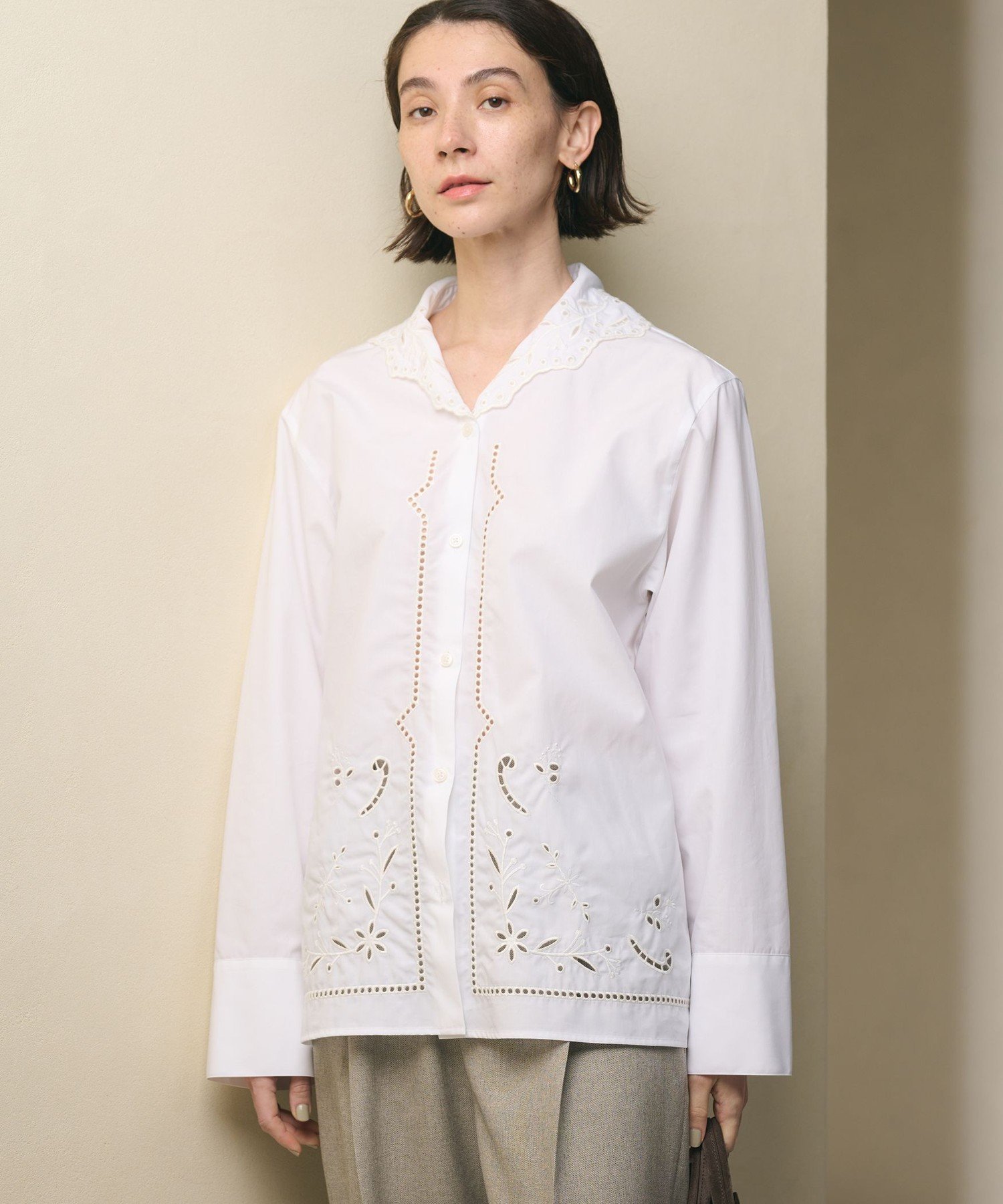 BEAUTY&YOUTH UNITED ARROWS｜エンブロイダリーカラー シャツ