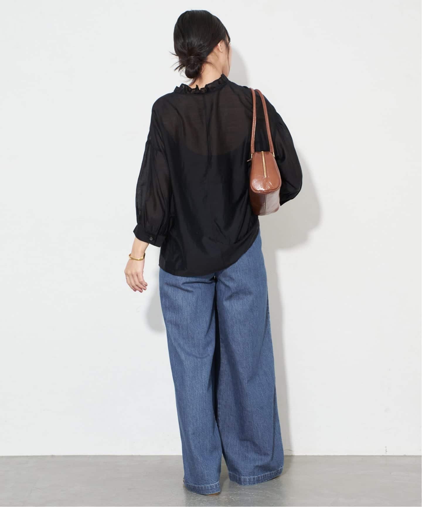 SLOBE IENA｜《4サイズ展開》LEDENIM BLUR TUCK TROUSERデニム