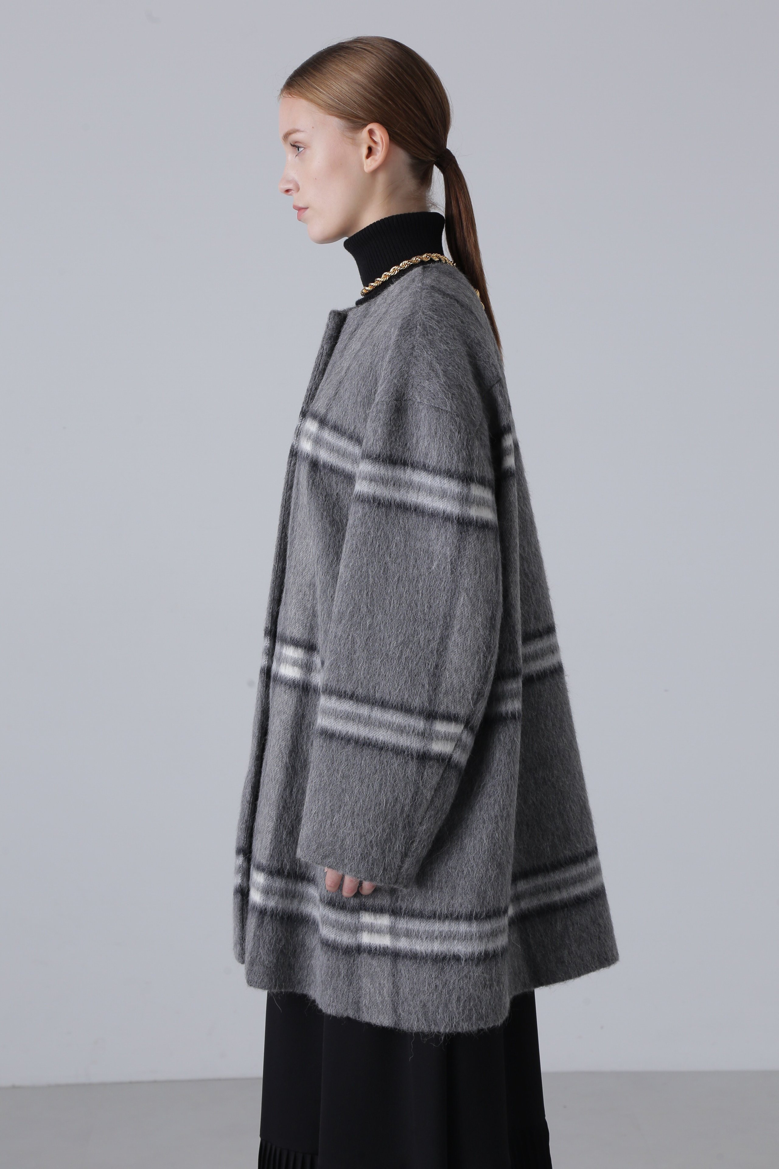 ADORE｜アルパカシャギーチェックコート | Rakuten Fashion(楽天