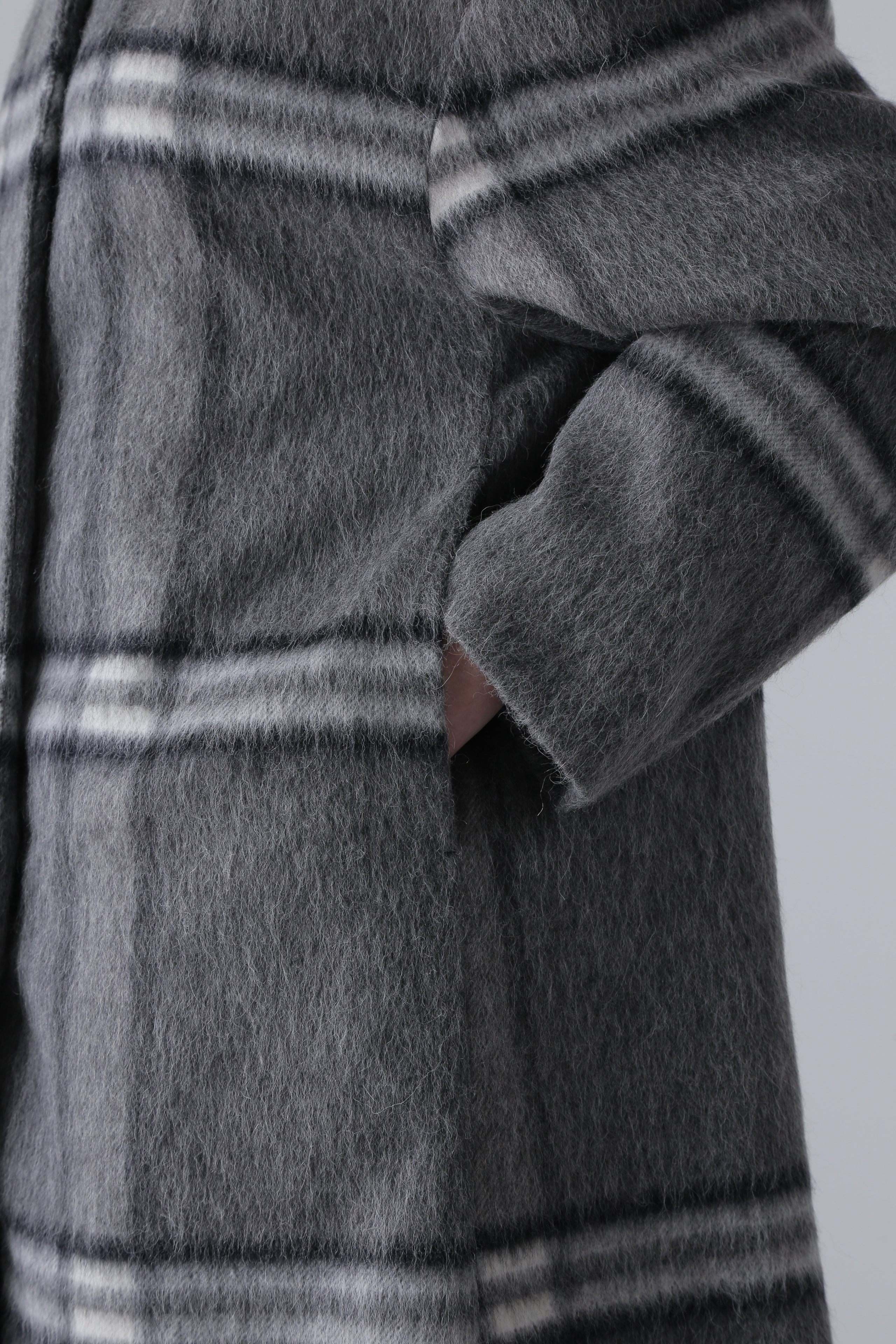 ADORE｜アルパカシャギーチェックコート | Rakuten Fashion(楽天