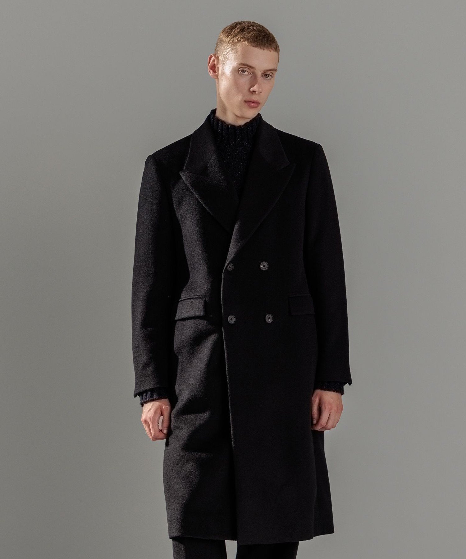 JOSEPH HOMME｜【WEB限定】グロッシーウール ダブルブレストチェスター