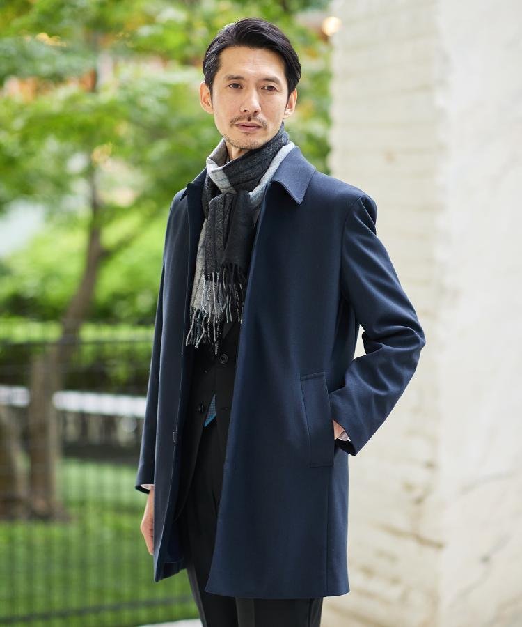 TAKEO KIKUCHI｜【ダウンライナー付き】メランジ ステンカラー コート